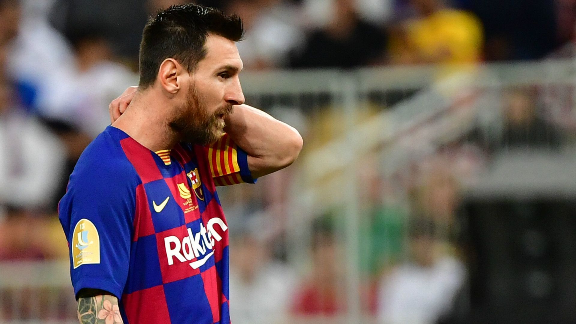 Lionel Messi Barcelona Atletico Supercup 2020