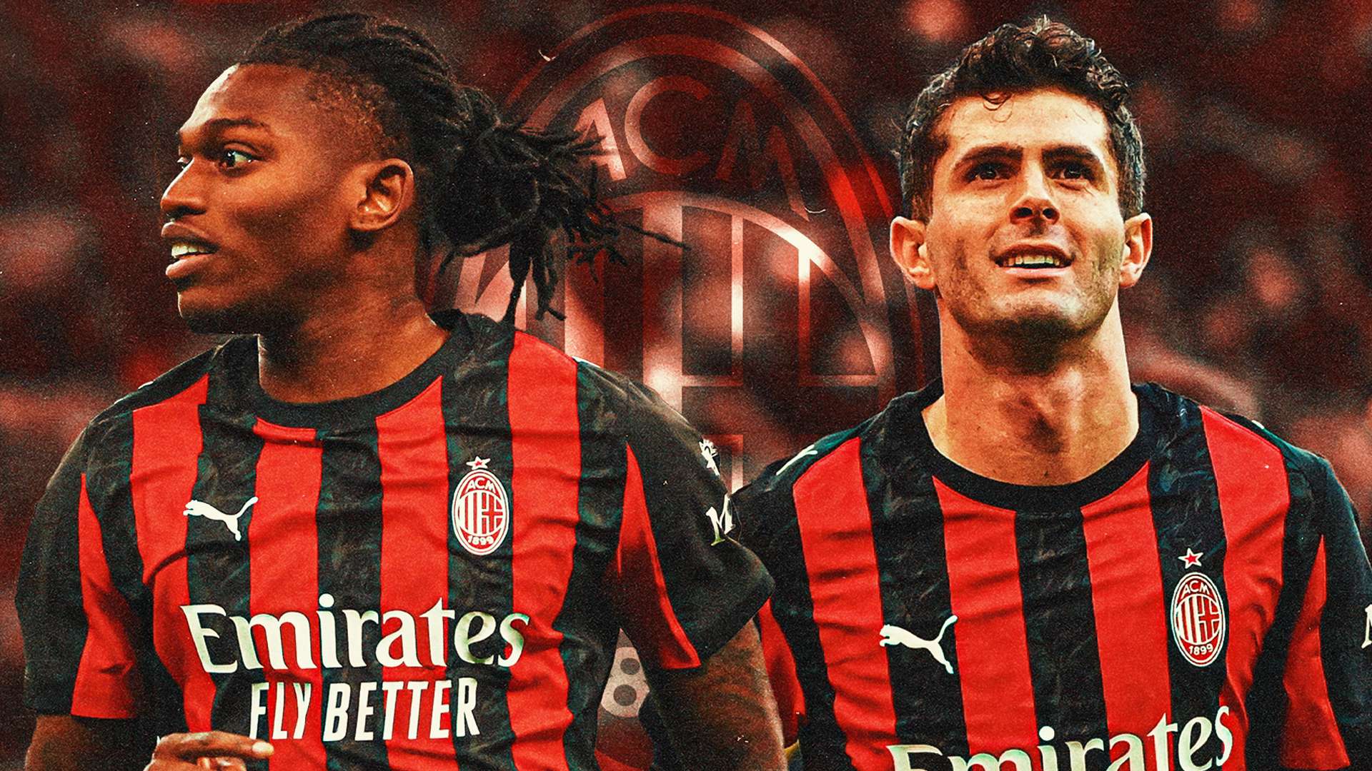 Leao Pulisic Milan GFX desktop