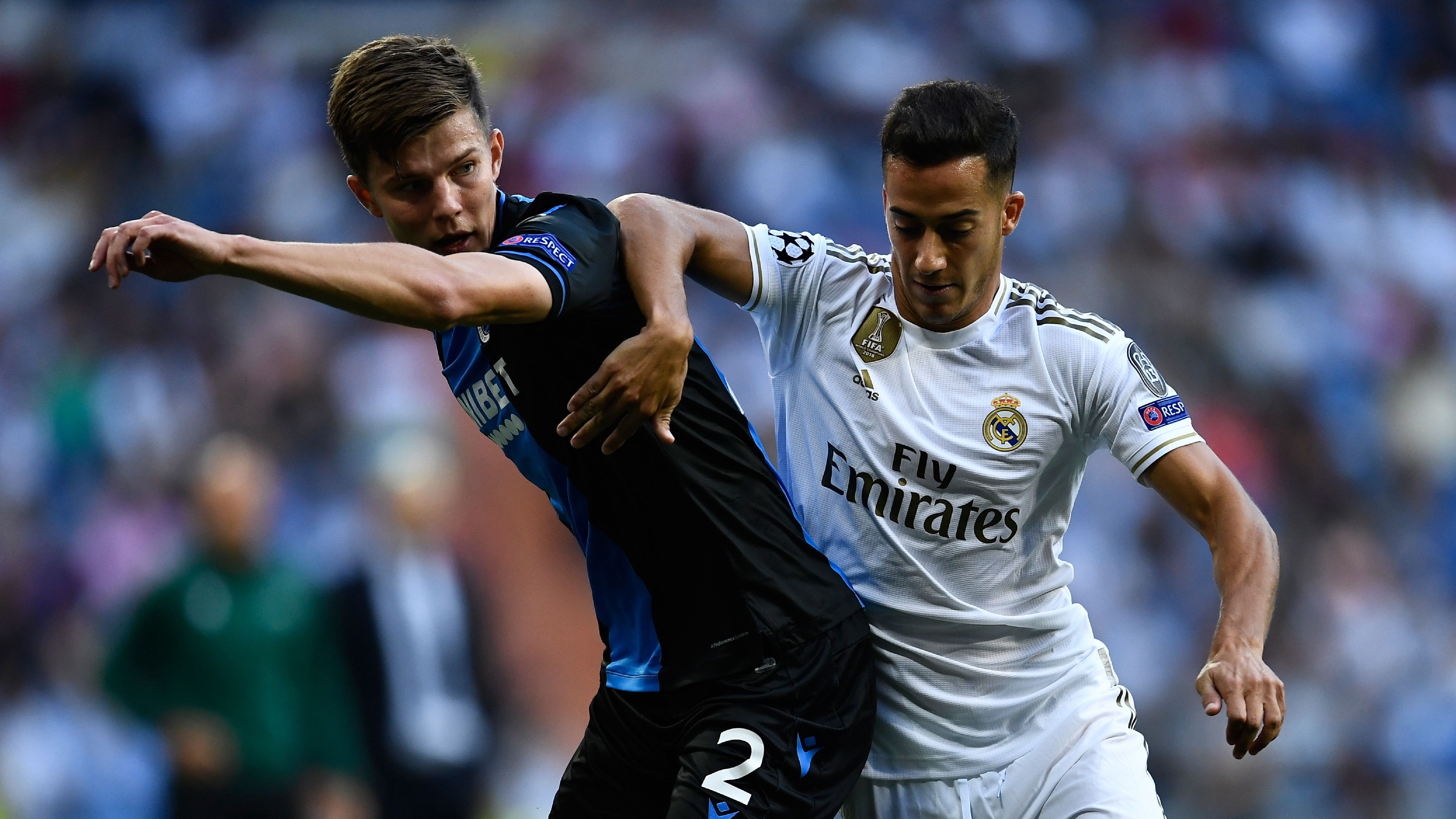 Eduard Sobol Lucas Vazquez Real Madrid Club Brugge UCL 01102019