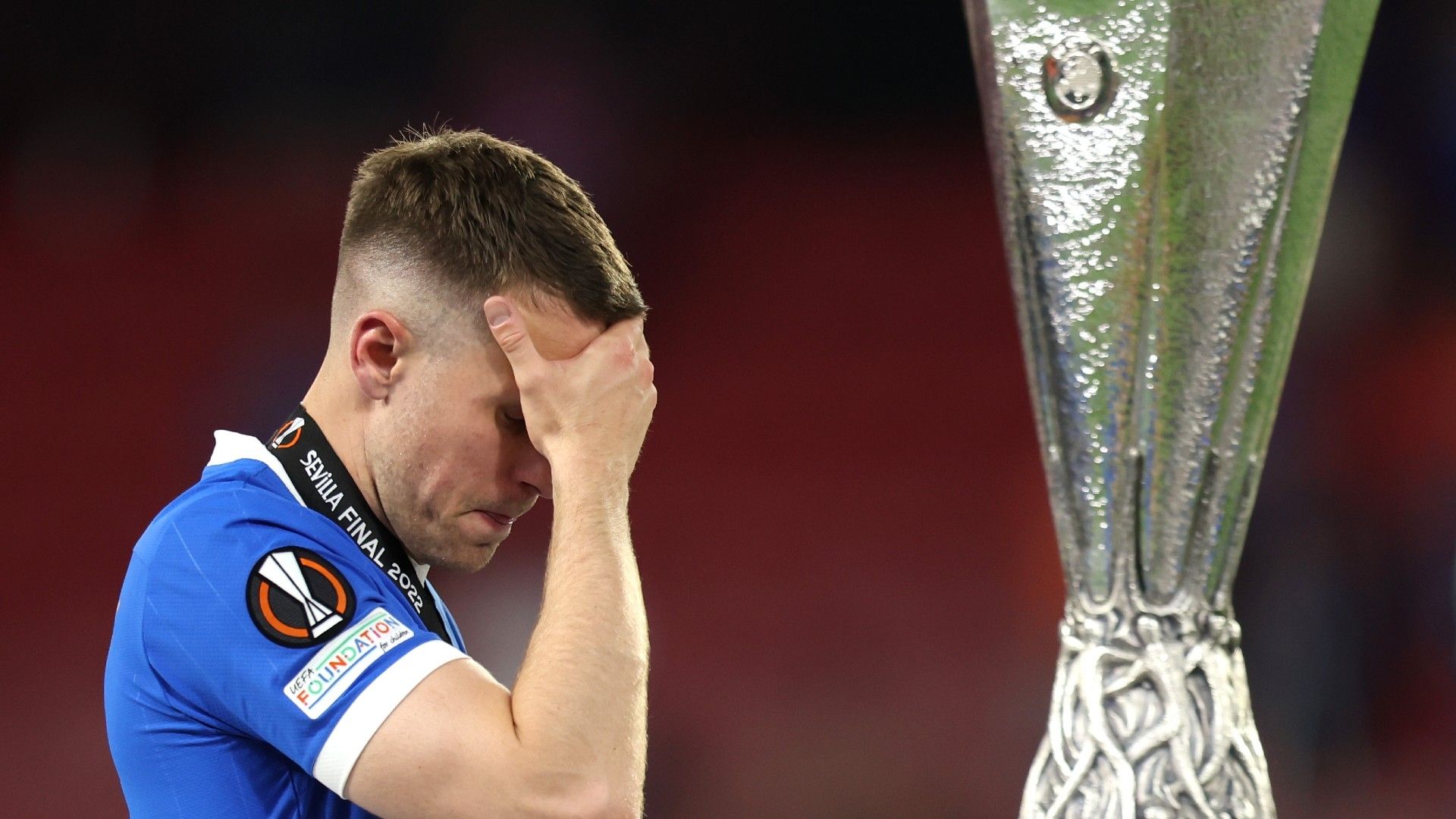 Aaron Ramsey Europa League final Rangers 2021-22