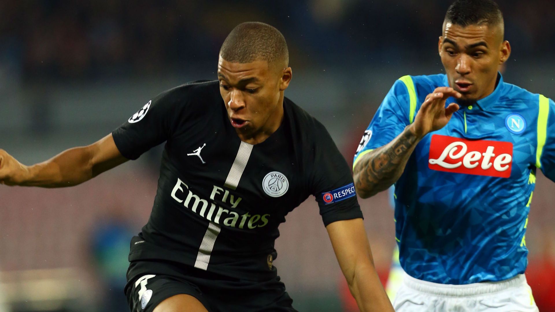 Allan Mbappe Napoli PSG Champions League