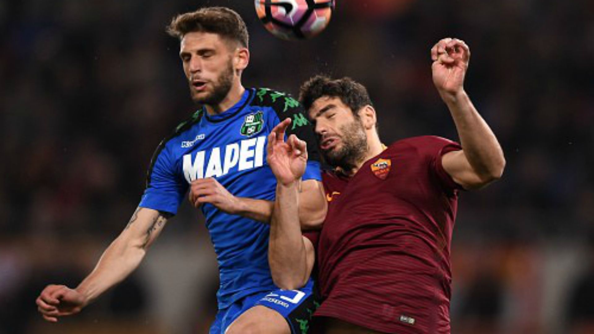Domenico Berardi Federico Fazio Roma Sassuolo Serie A