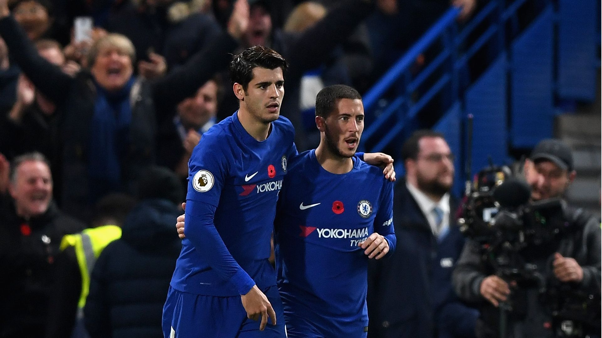 Alvaro Morata & Eden Hazard