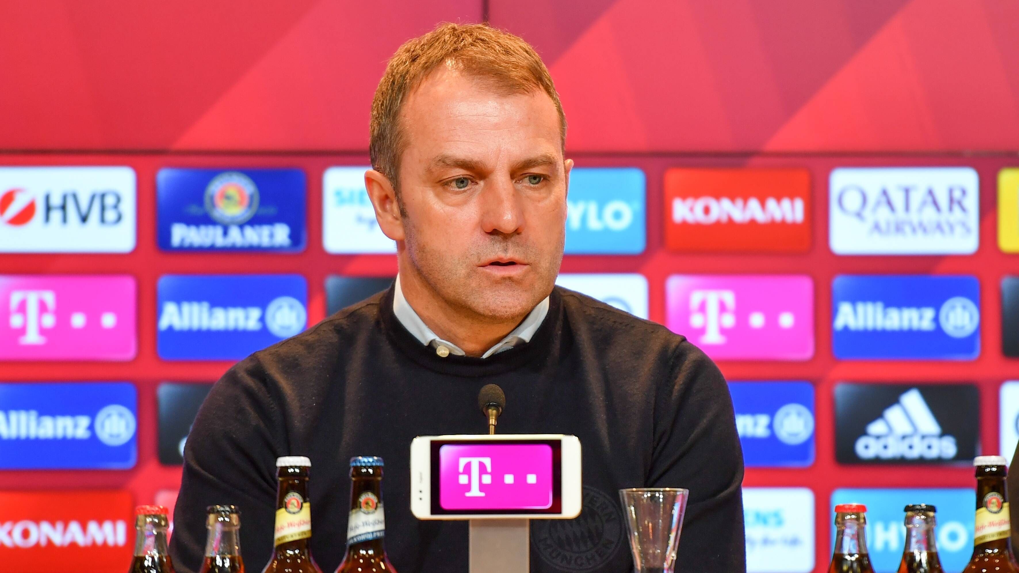 GERMANY ONLY Hansi Flick Bayern München PK