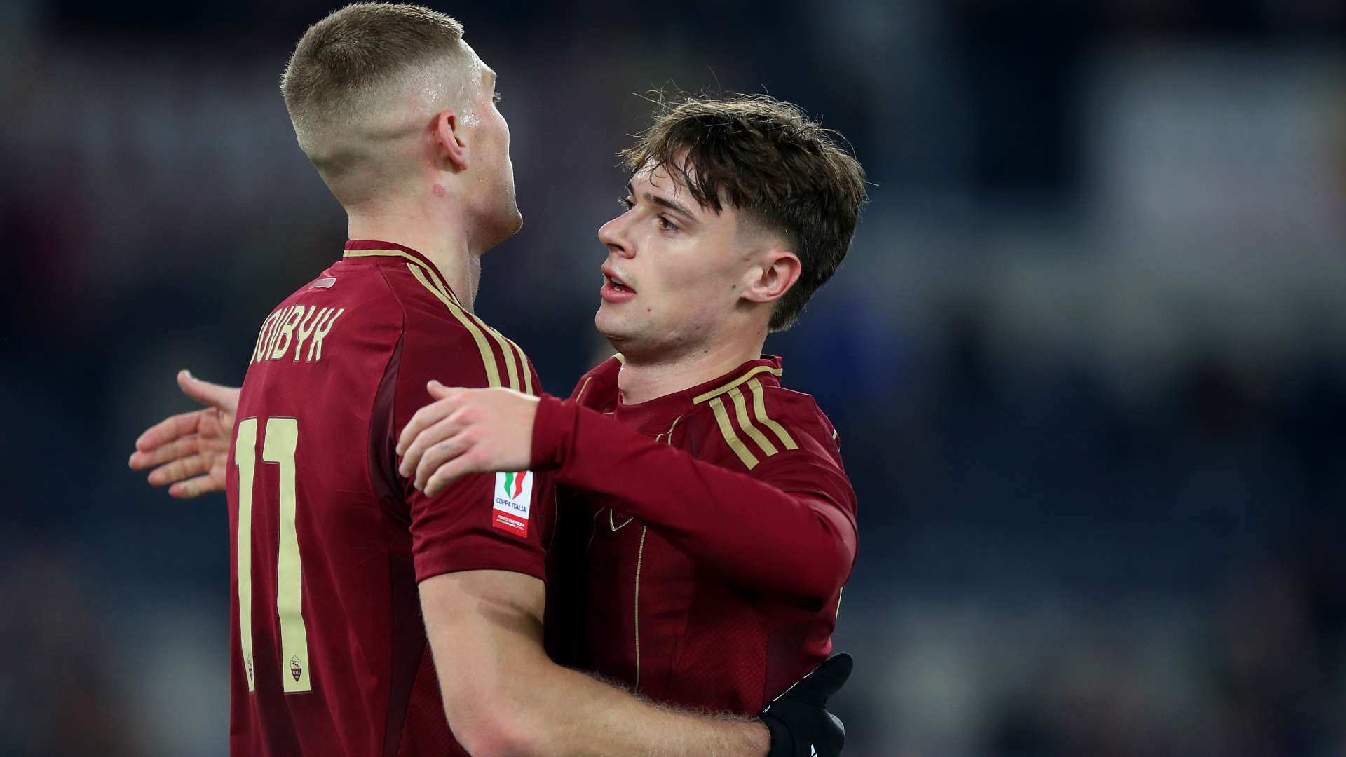 Dovbyk Zalewski Roma Sampdoria