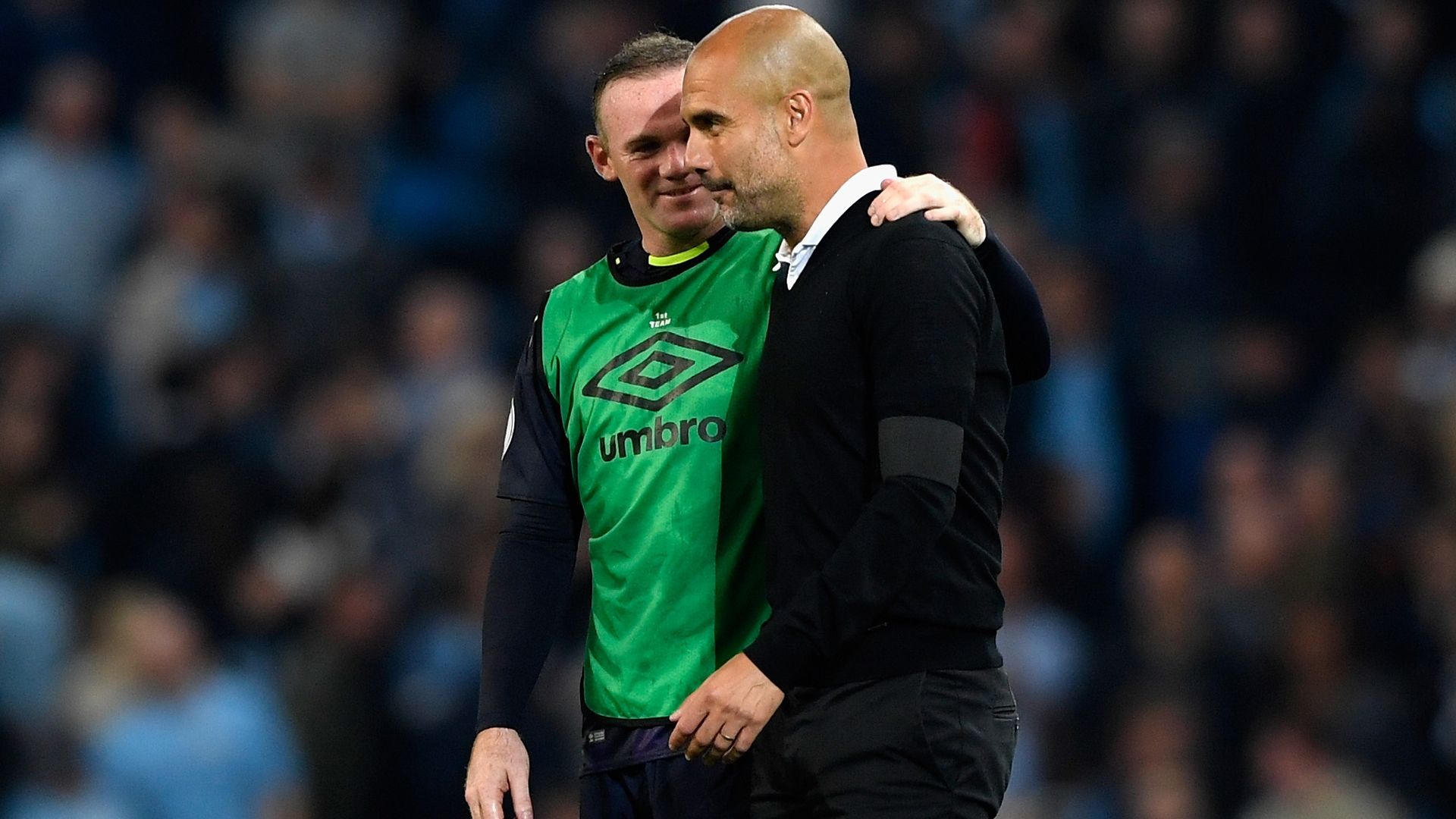 Pep Guardiola Wayne Rooney Manchester City