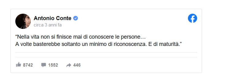 NO HEADER - Conte Juventus Facebook