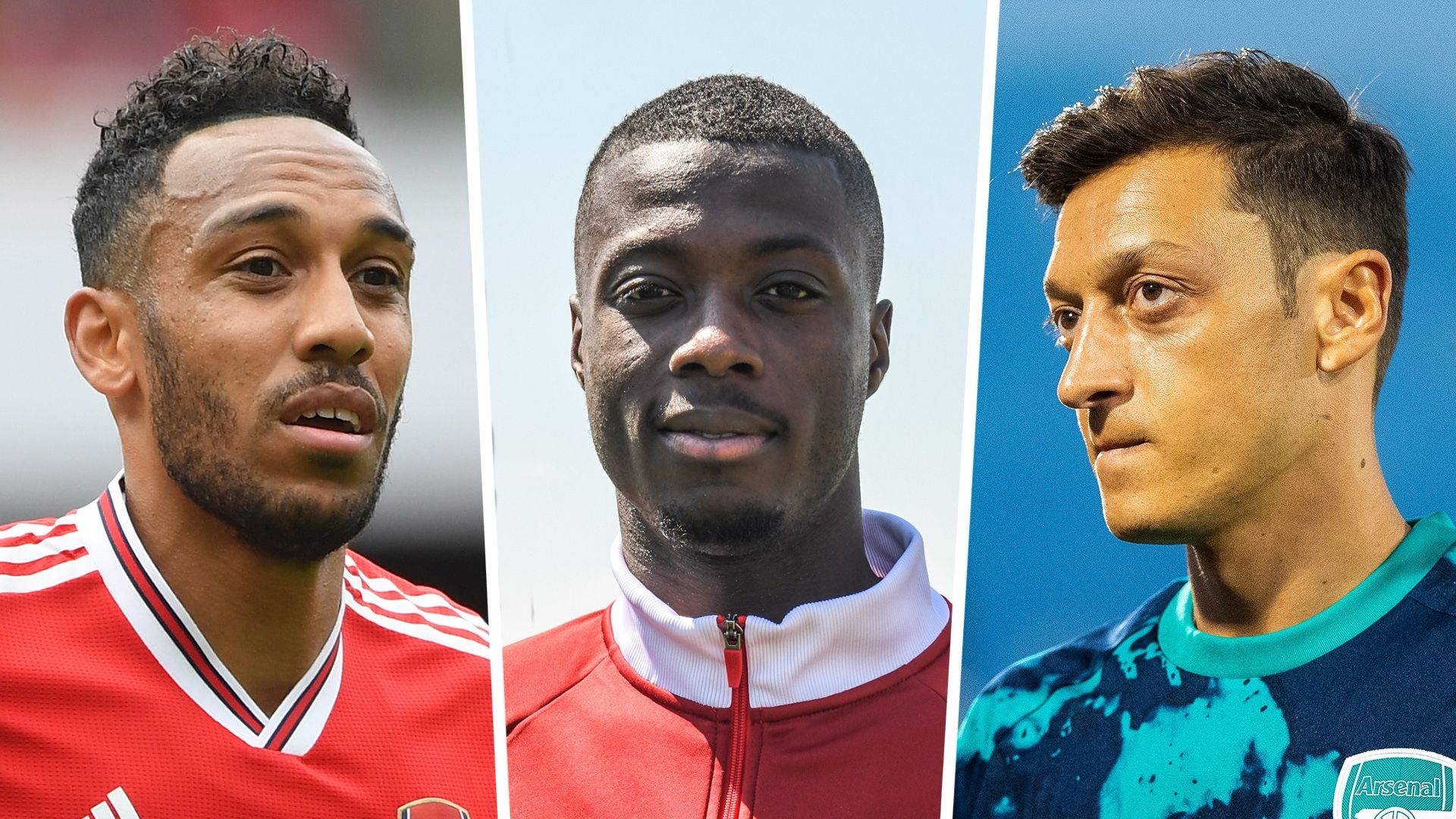 Pierre-Emerick Aubameyang, Nicolas Pepe, Mesut Ozil