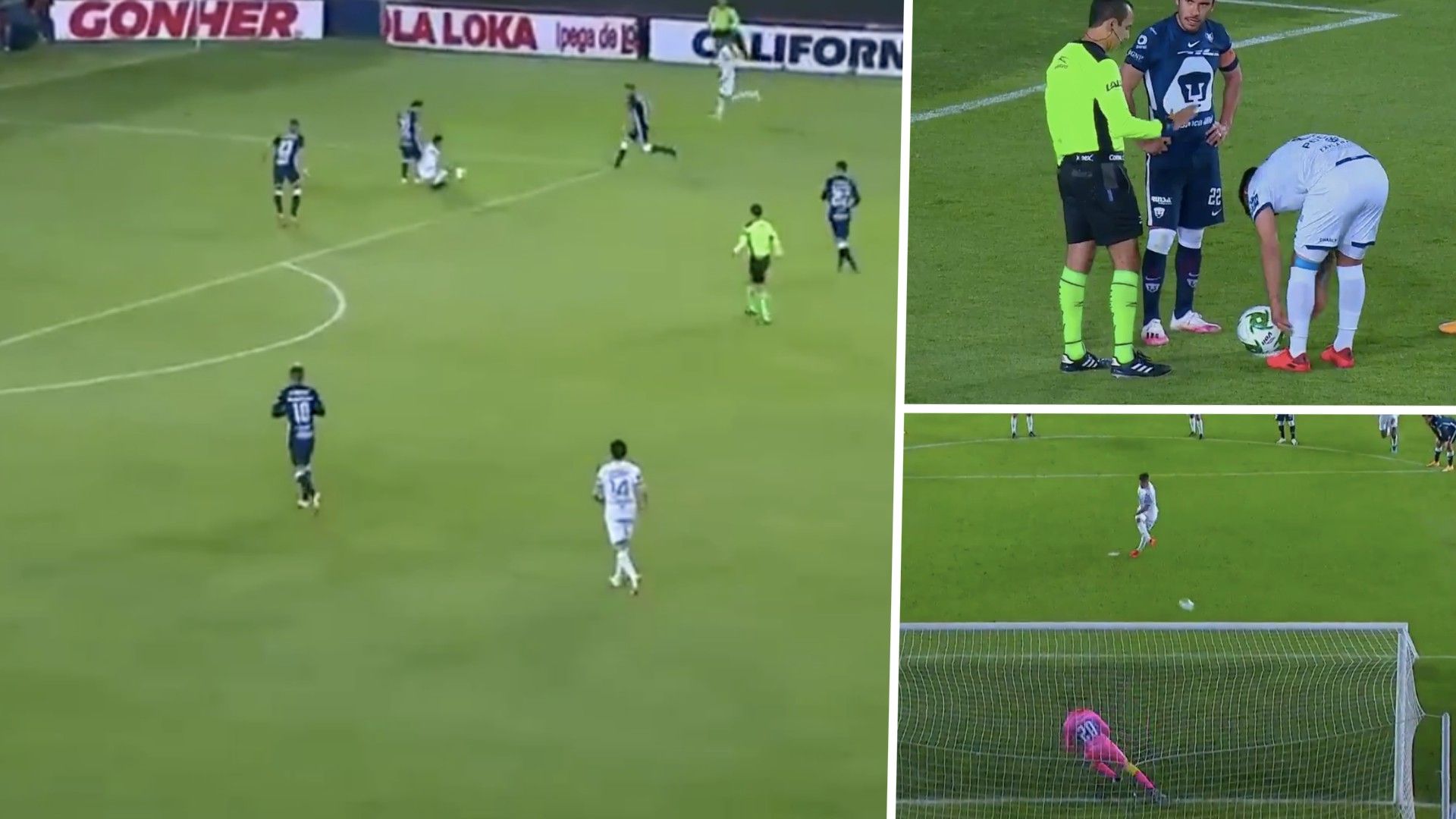 Penal Víctor Guzmán Pachuca Pumas