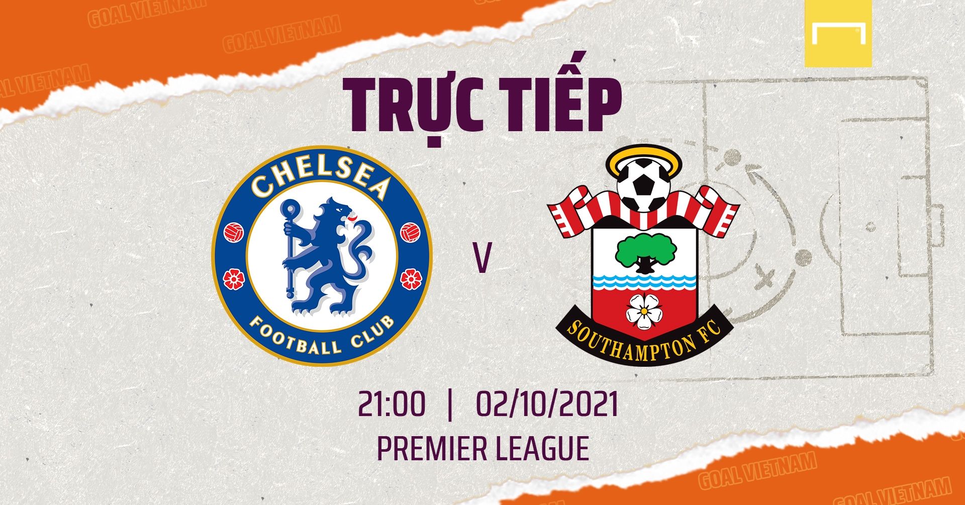 Live Chelsea vs Southampton 2021/22 Premier League GFX