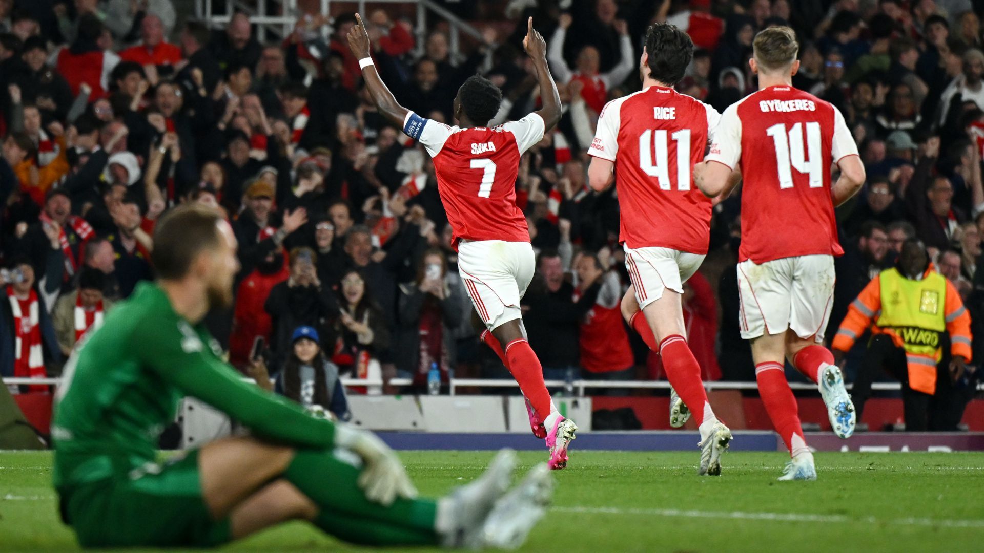 Bukayo Saka Arsenal Atletico Madrid Champions League