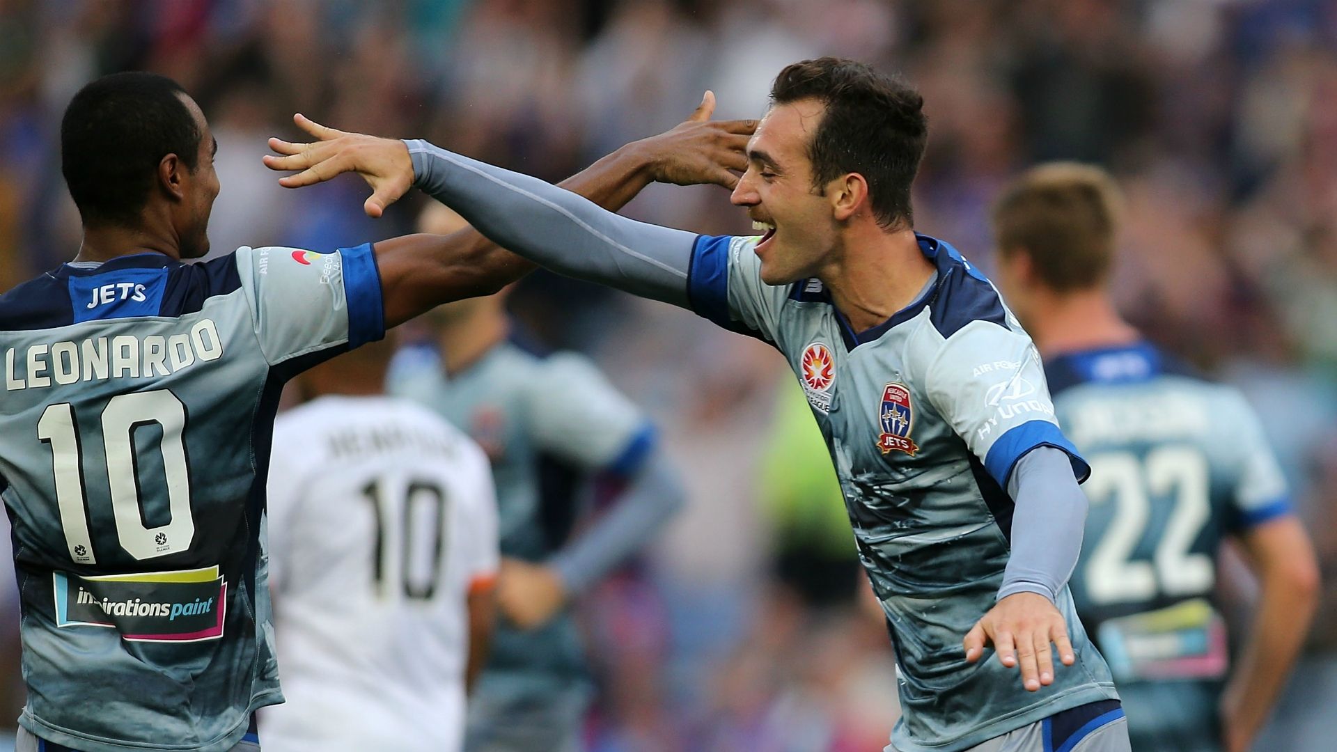 Ben Kantarovski Newcastle Jets v Brisbane Roar A-League 28112015
