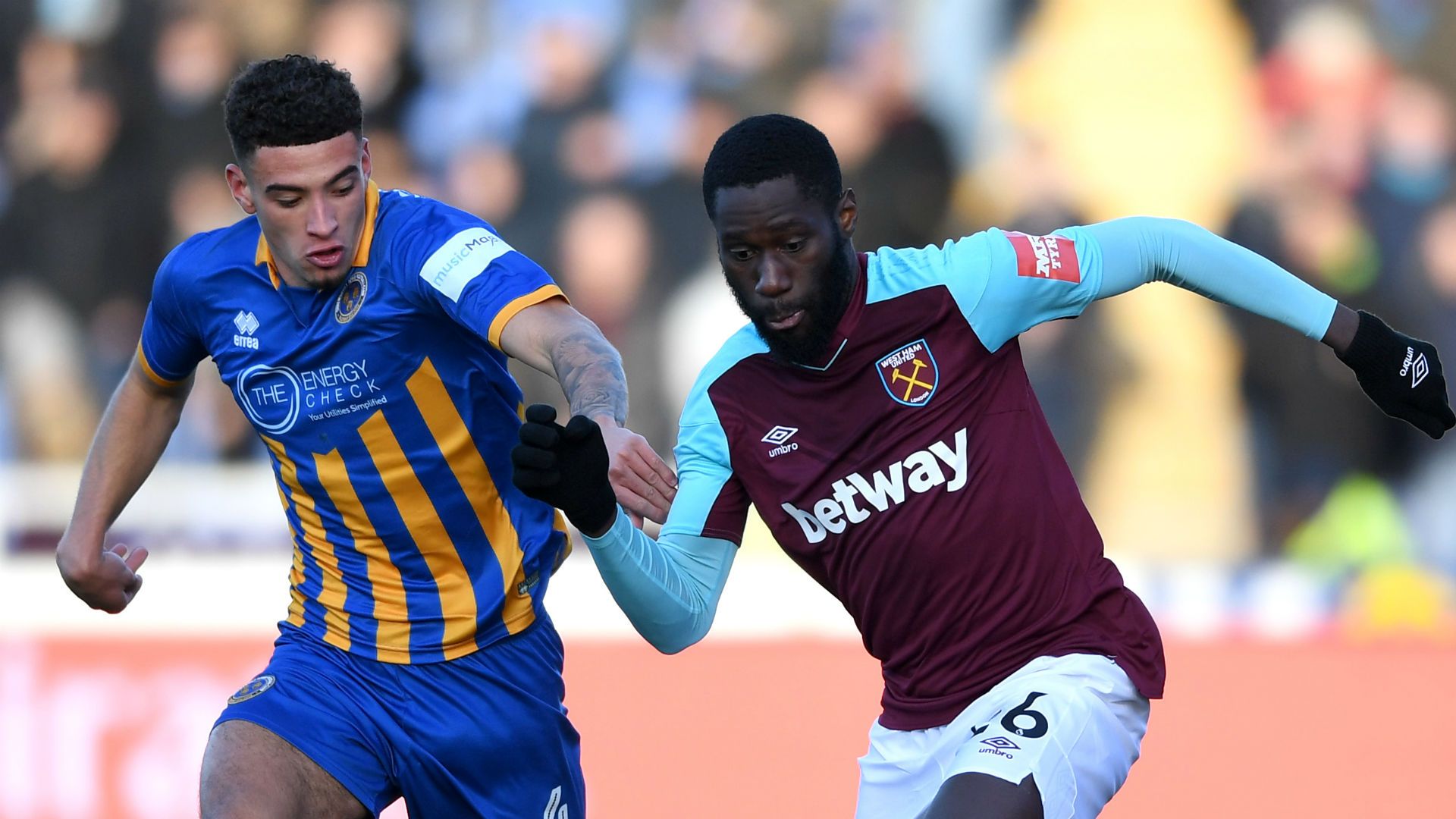 Ben Godfrey Shrewsbury Arthur Masuaku West Ham