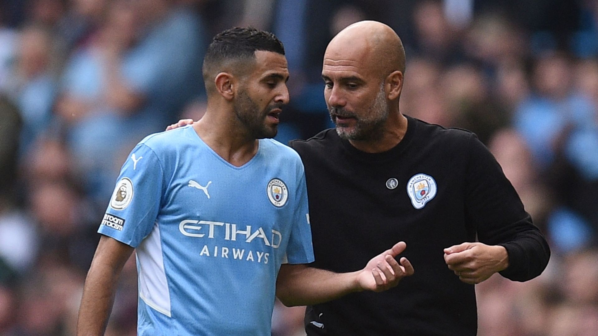 20211016_Riyad Mahrez&Pep_Manchester City