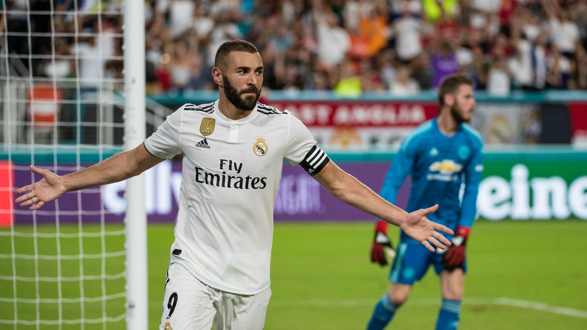 Karim Benzema David De Gea Manchester United Real Madrid ICC 2018