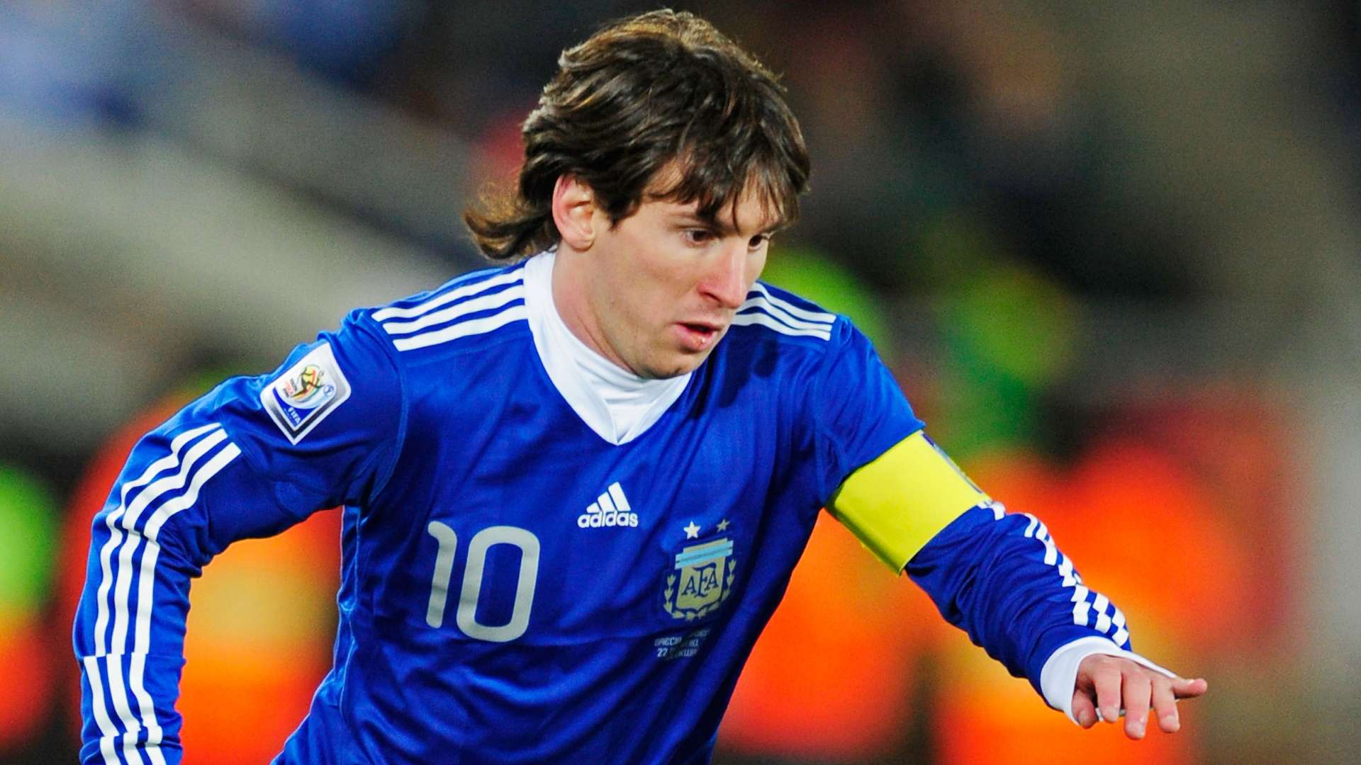 Lionel Messi Argentina 2010 Greece World Cup