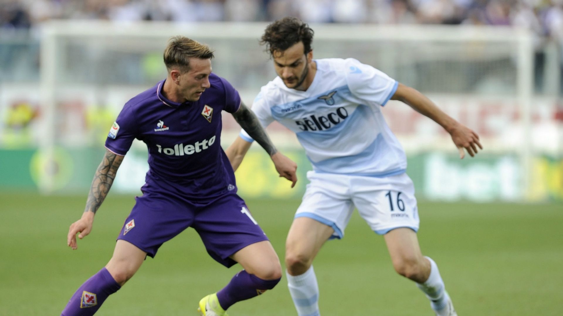 Marco Parolo Federico Bernardeschi Fiorentina Lazio Serie A