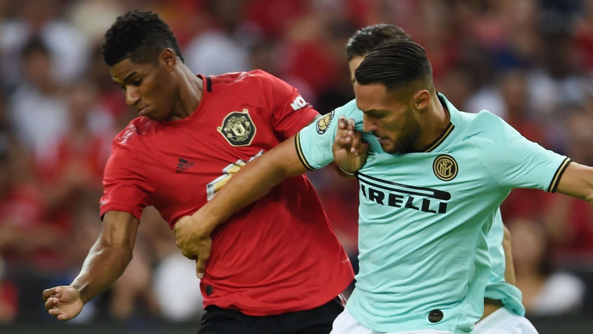 Marcus Rashford Man Utd Danilo D'Ambrosio Inter