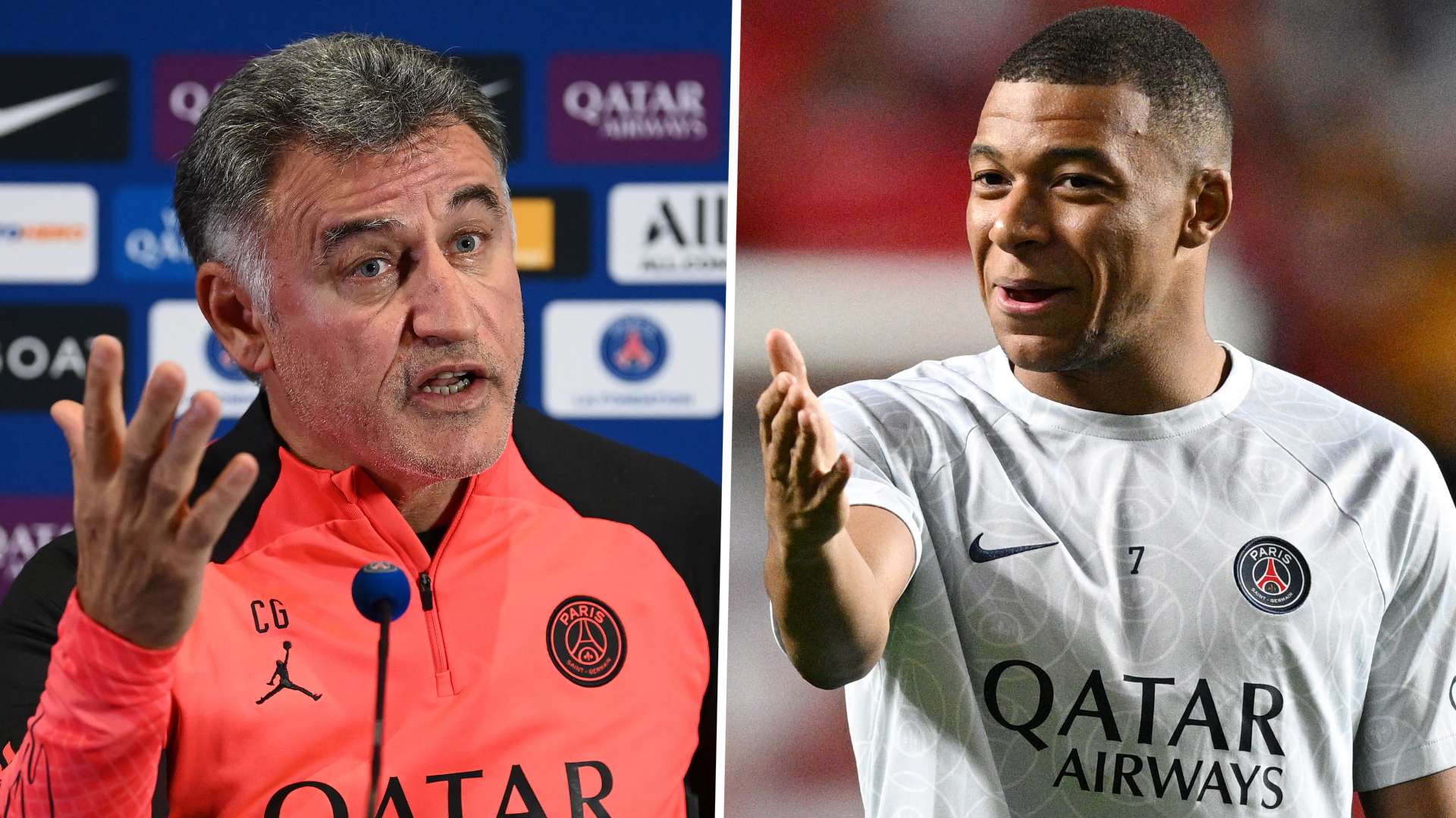 GFX Info Christophe Galtier Kylian Mbappe Paris Saint-Germain 2022-23