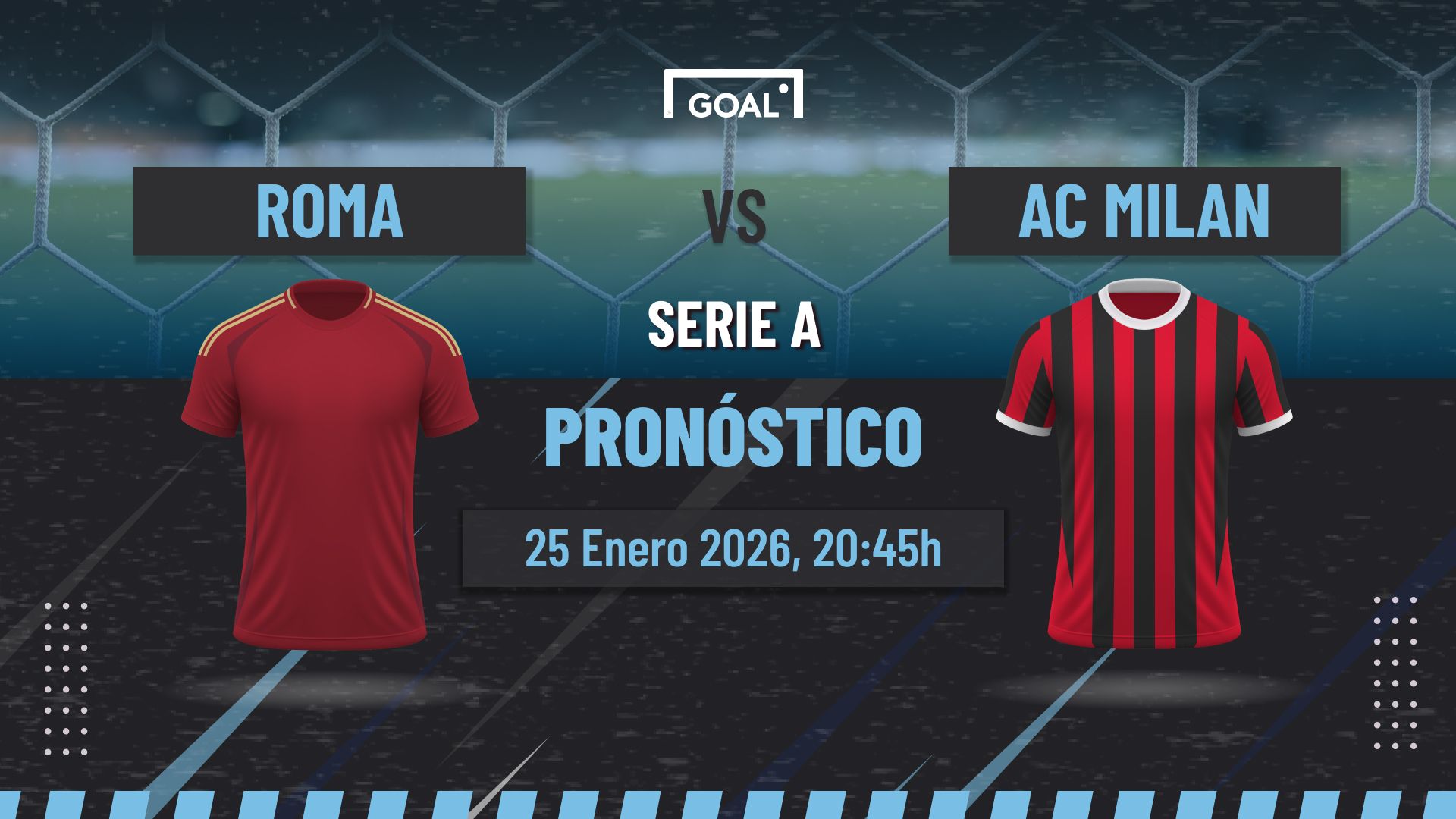 Roma vs AC Milan Pronóstico y Apuestas Serie A | 25/01/26