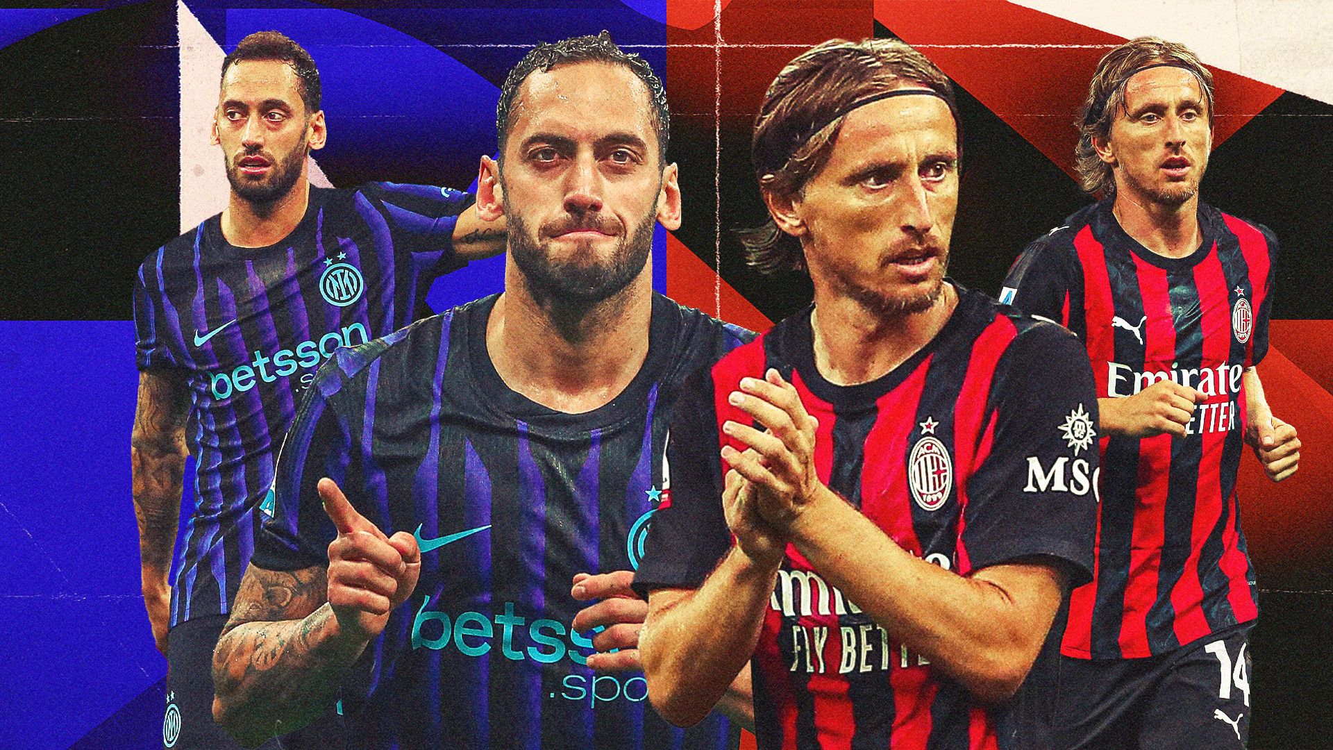 Calhanoglu Modric Inter Milan GFX desktop