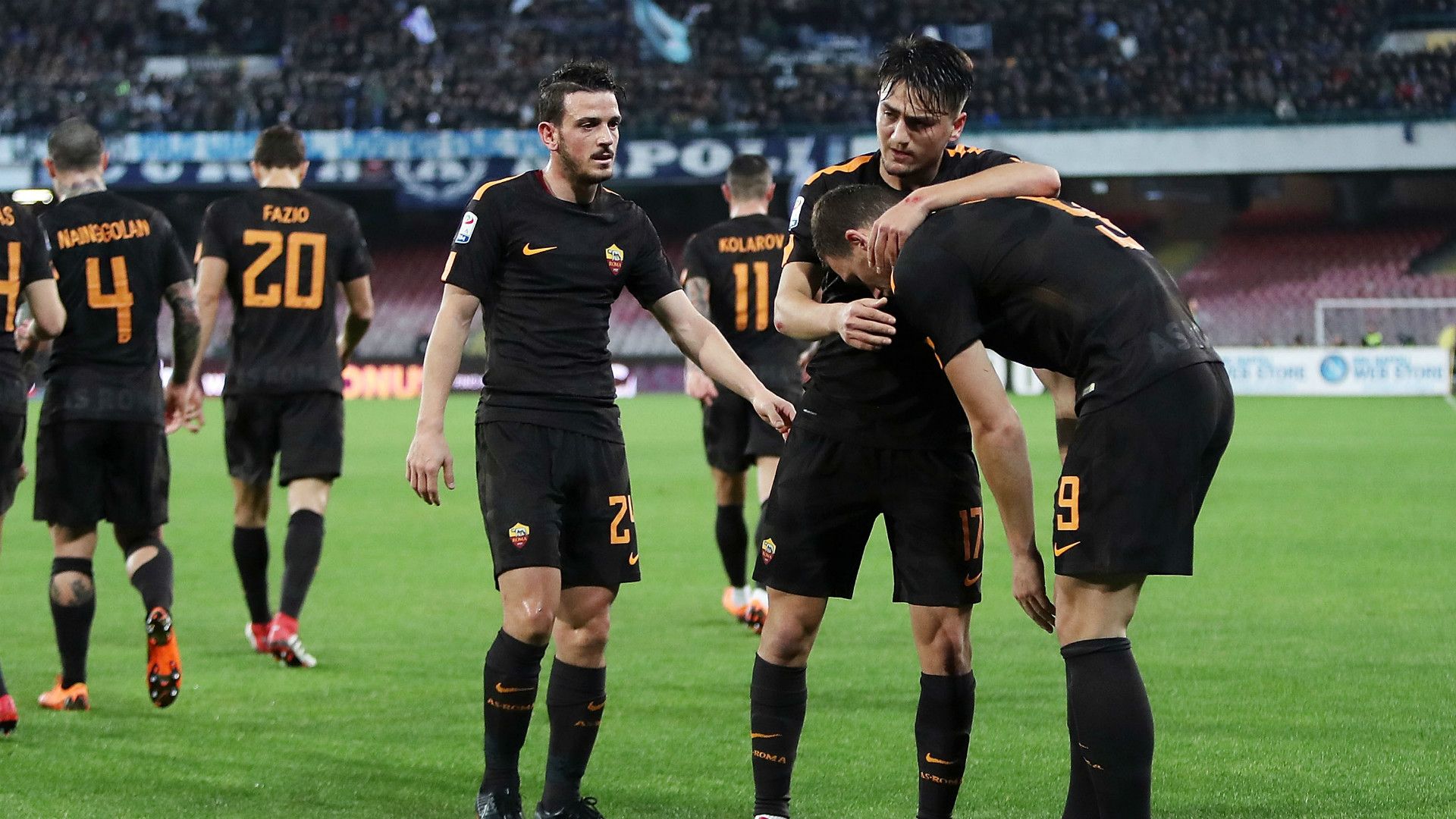 Dzeko celeb Napoli Roma