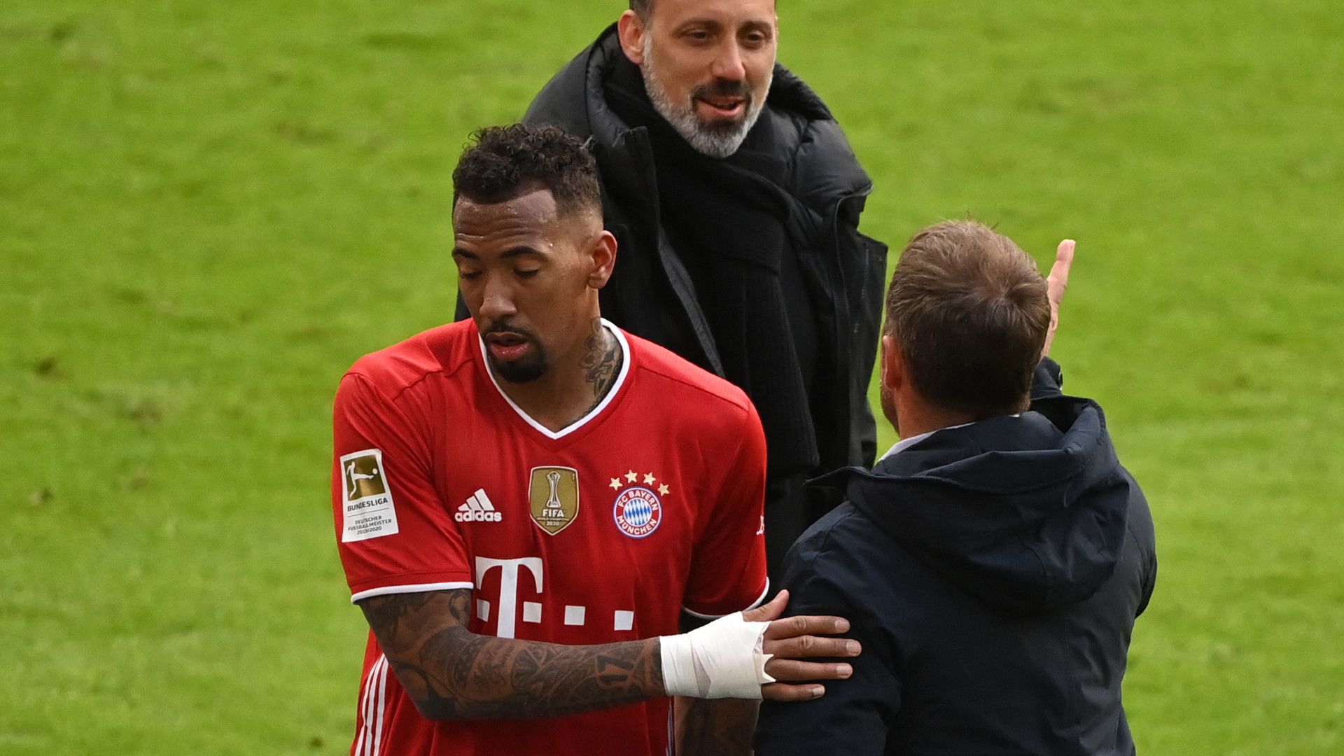 JEROME BOATENG HANSI FLICK BAYERN MÜNCHEN