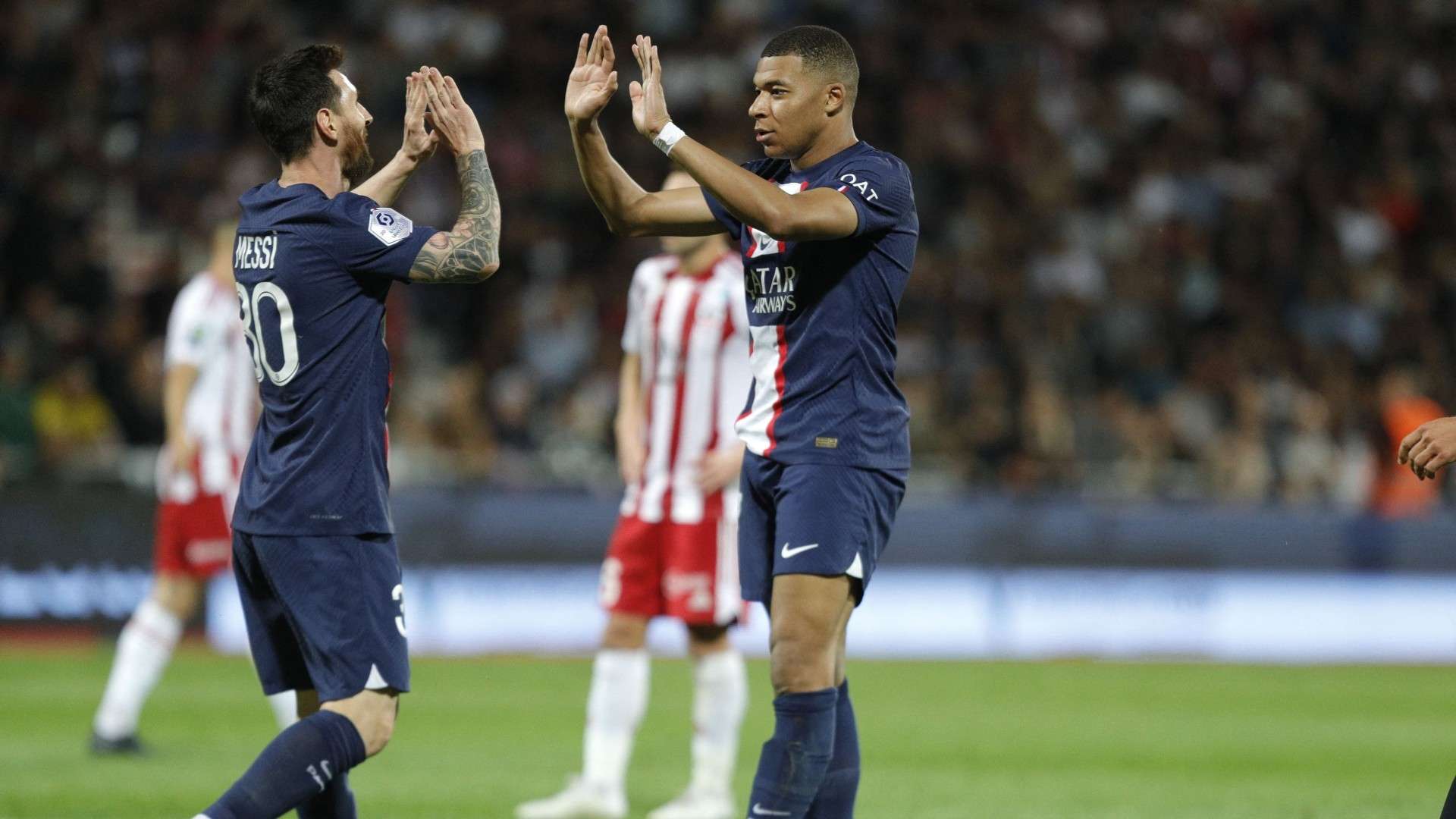 Kylian Mbappe Lionel Messi PSG 2022-23