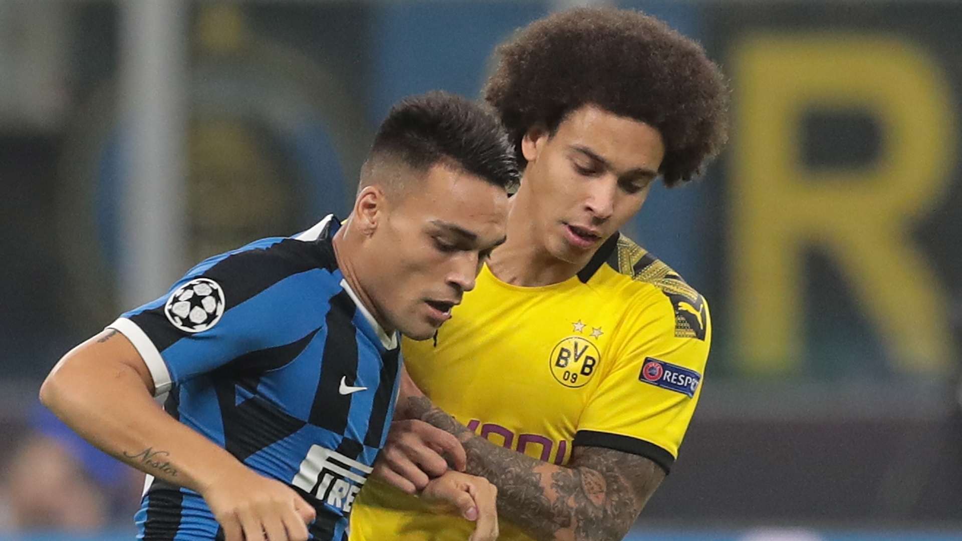 Lautaro Martinez, Axel Witsel, Inter vs Dortmund