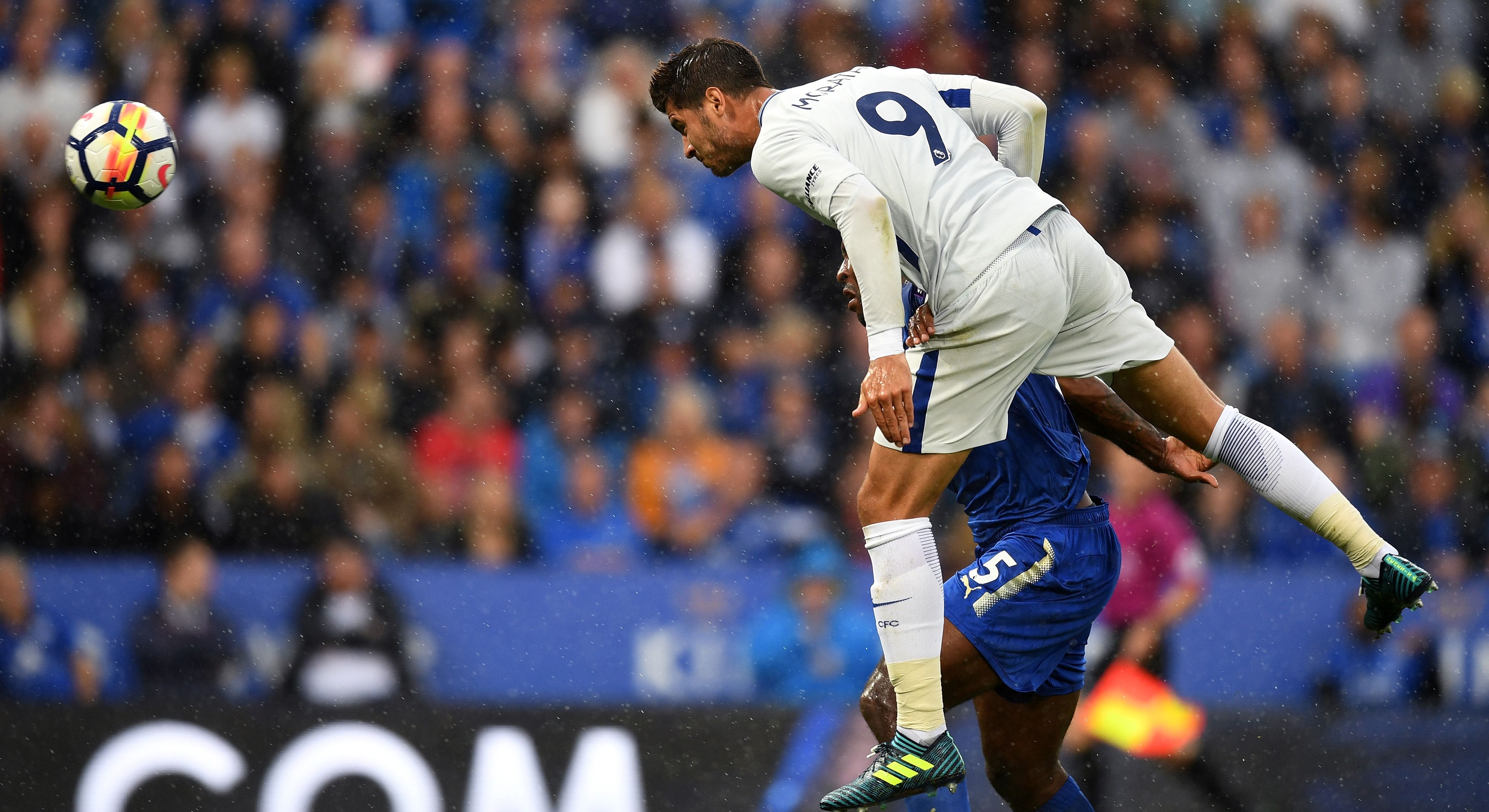 Alvaro Morata Chelsea Leicester City