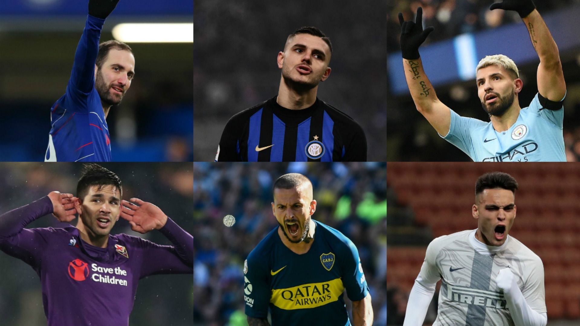 collage delanteros Argentina