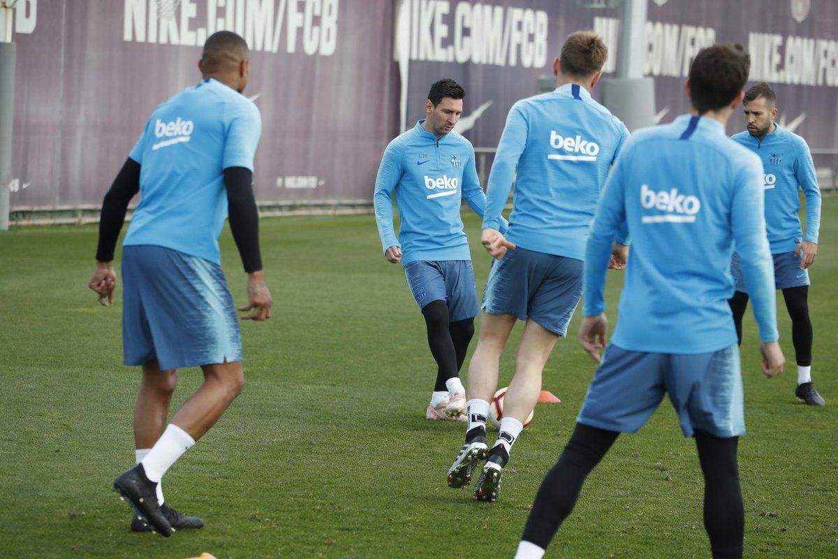 Lionel Messi Barcelona entrenamiento
