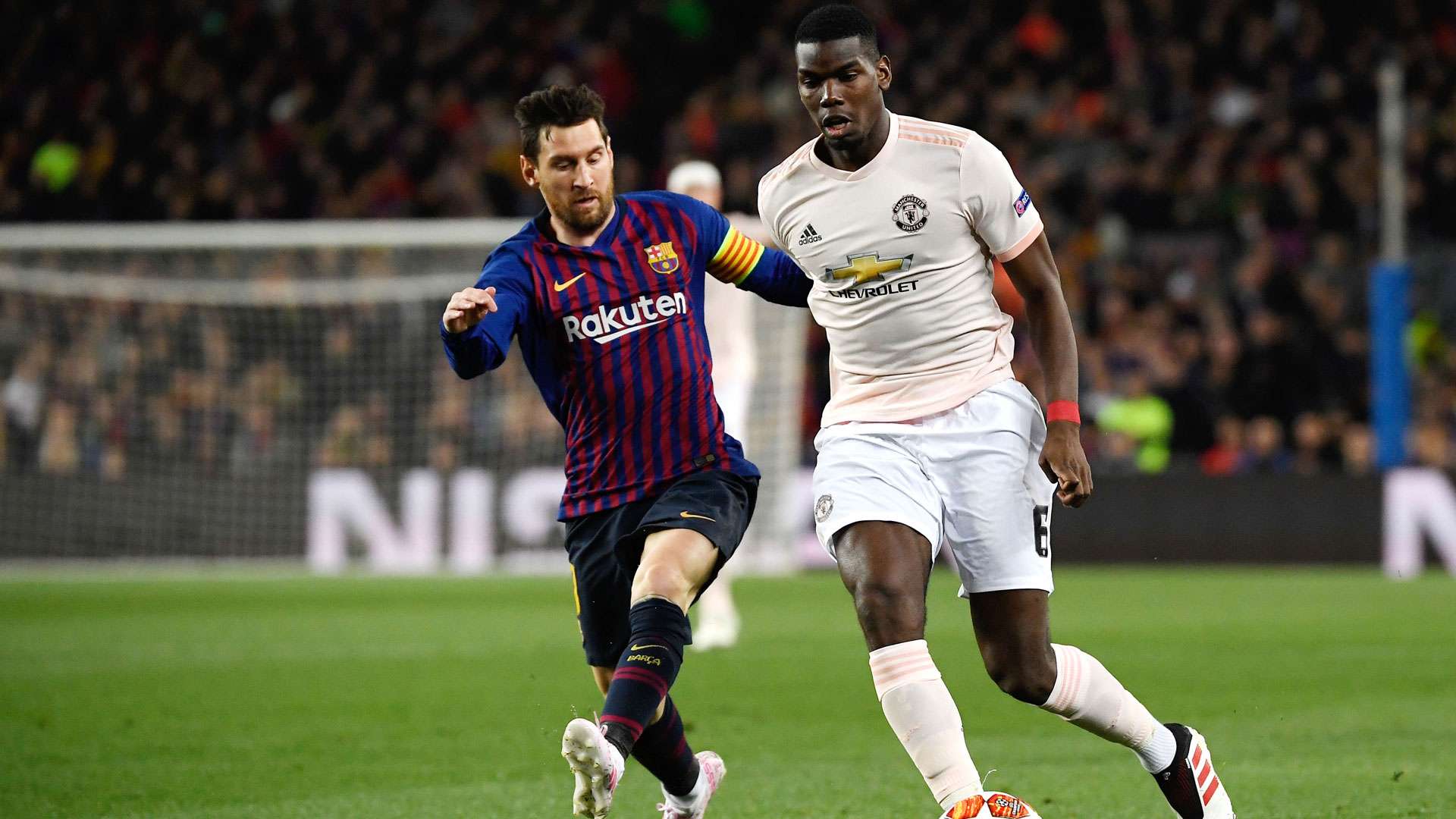 Messi Pogba FC Barcelona Manchester United Champions League 16042019
