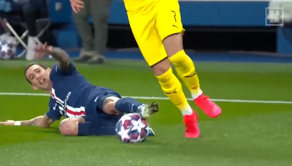 Angel Di Maria Jadon Sancho PSG Borussia Dortmund Champions League 2020