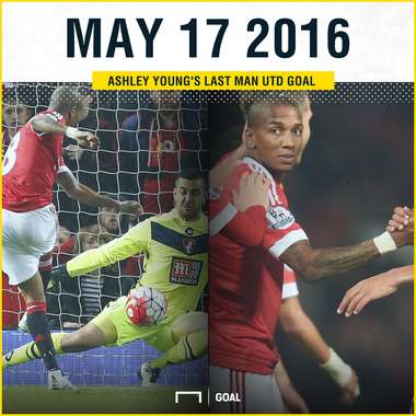 Ashley Young last Manchester United goal