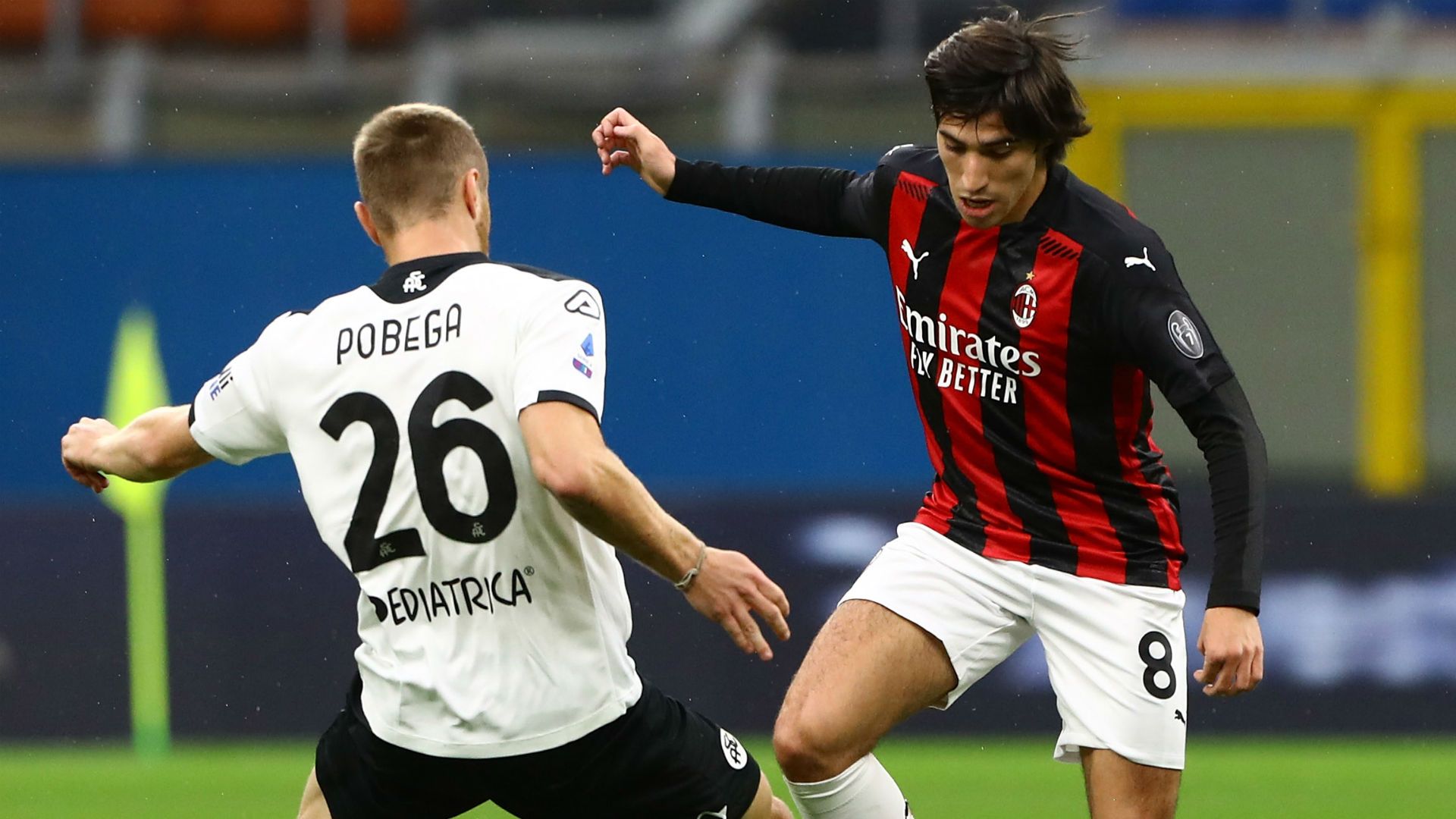 Tonali Pogeba Milan Spezia Serie A