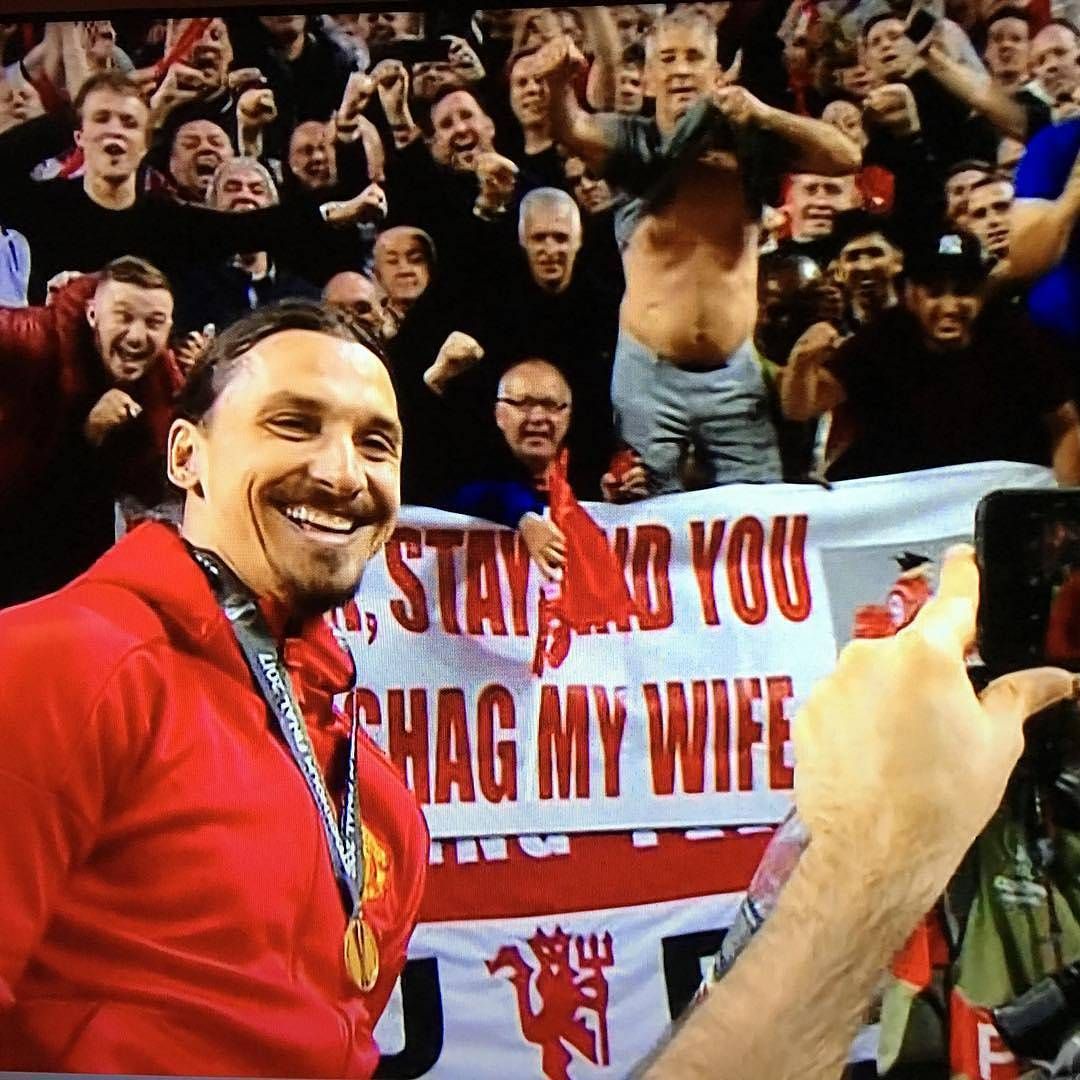 Zlatan Ibrahimovic at Europa League final