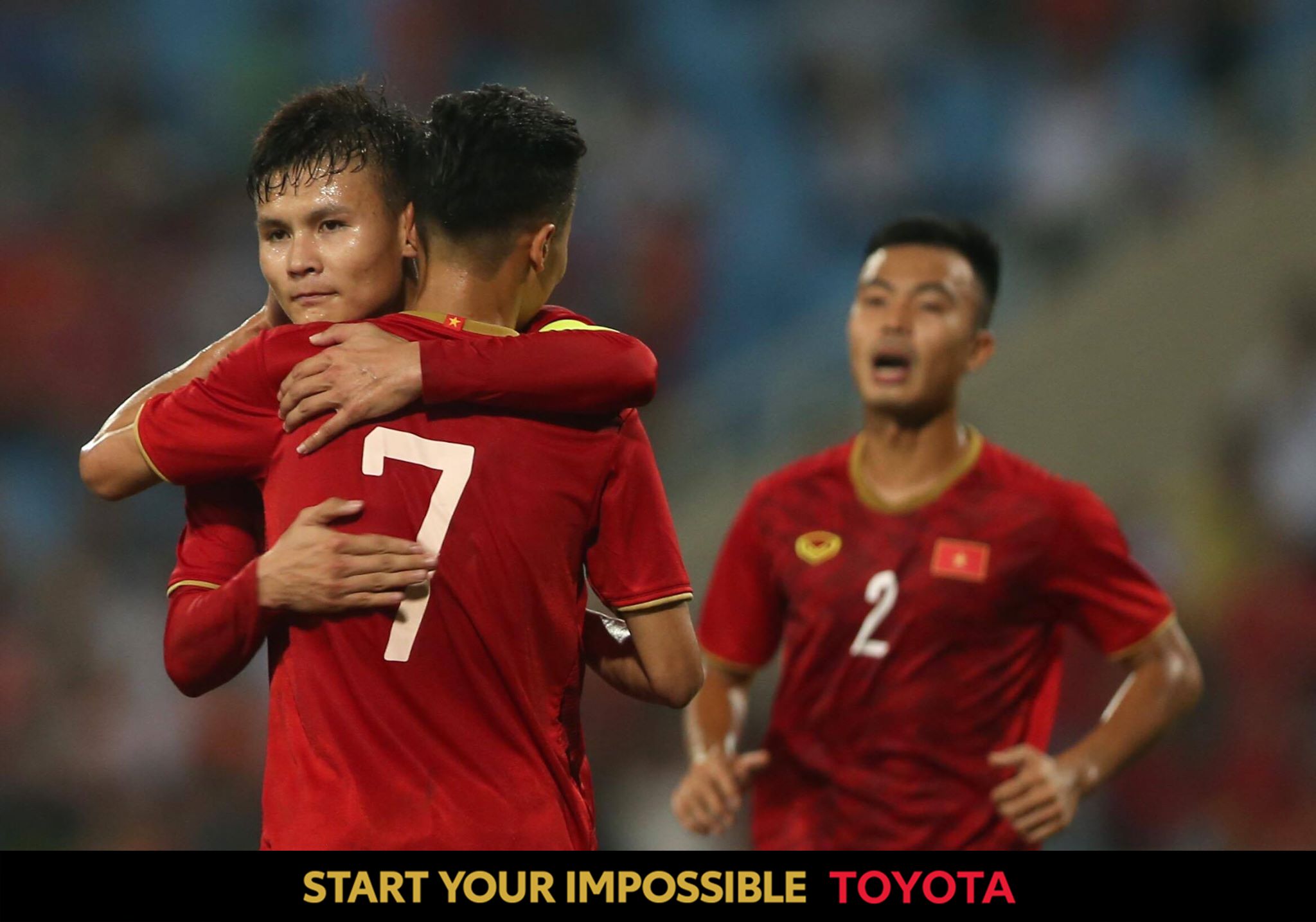 (Only Toyota sponsor) Nguyen Quang Hai Trieu Viet Hung U23 Vietnam AFC U23 Championship 2020