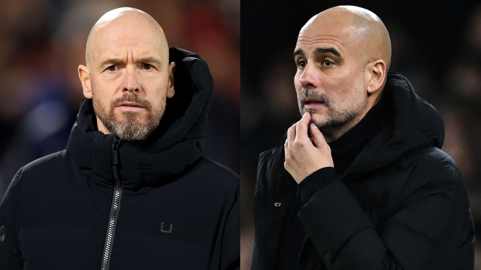 Ten Hag Guardiola split 
