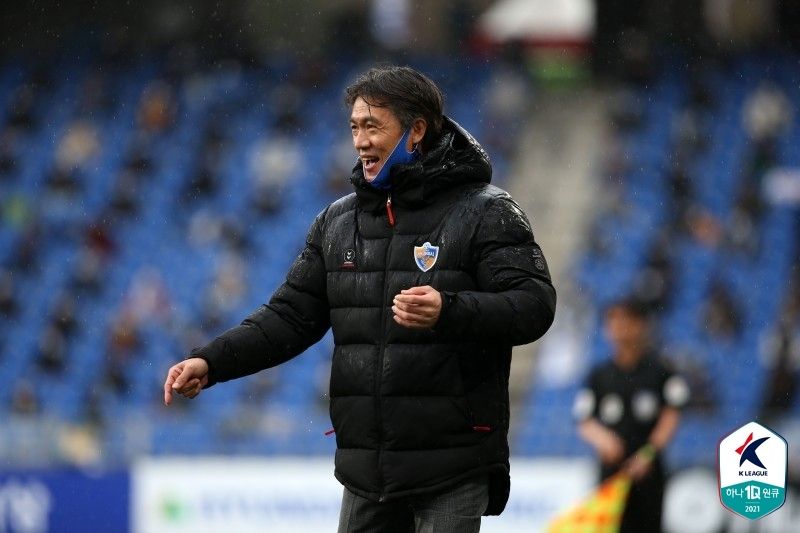 울산 홍명보 감독 기쁨