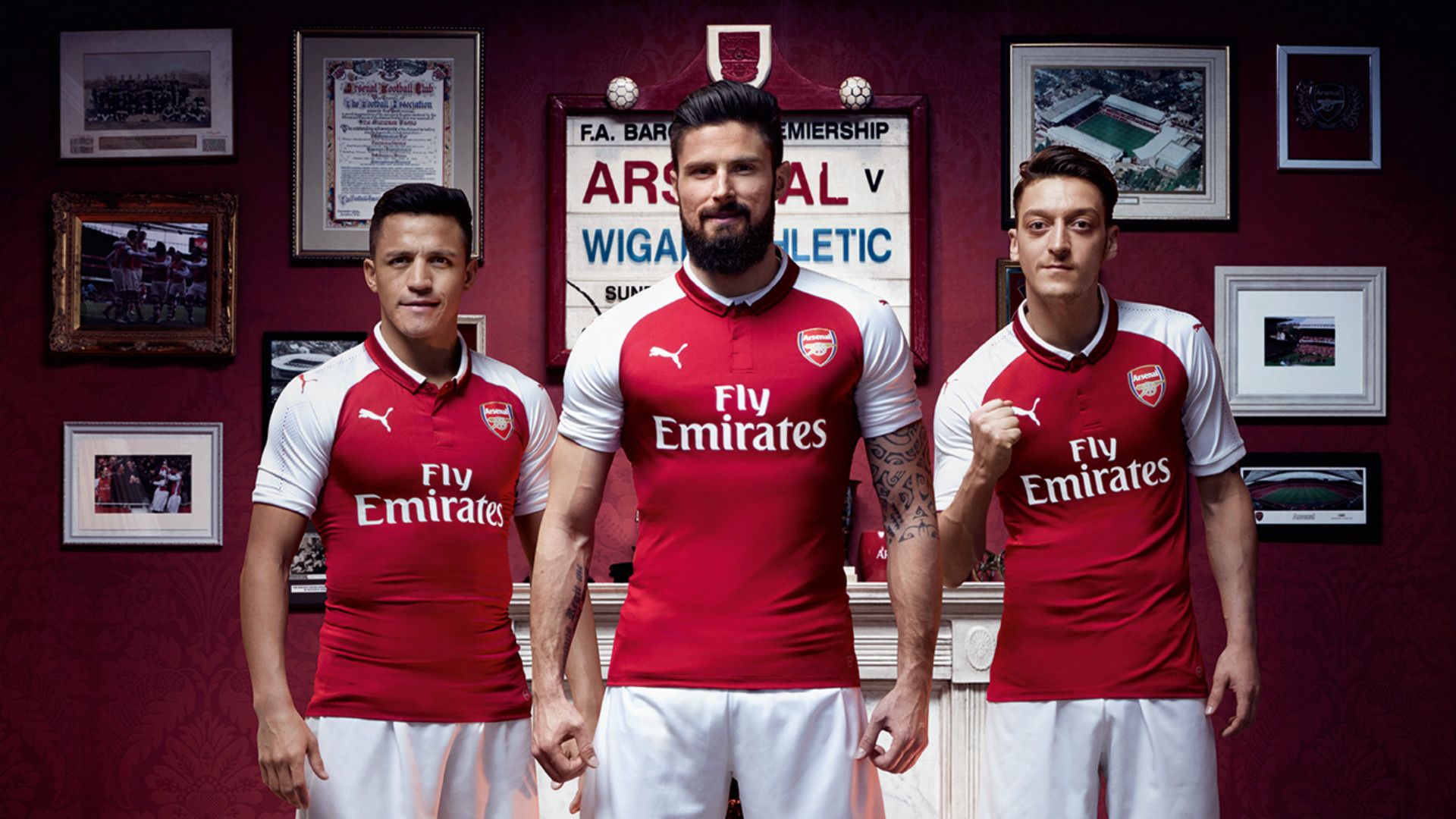 Arsenal News Alexis Sanchez Ozil feature as Gunners reveal new 2017 18 home kit Goal