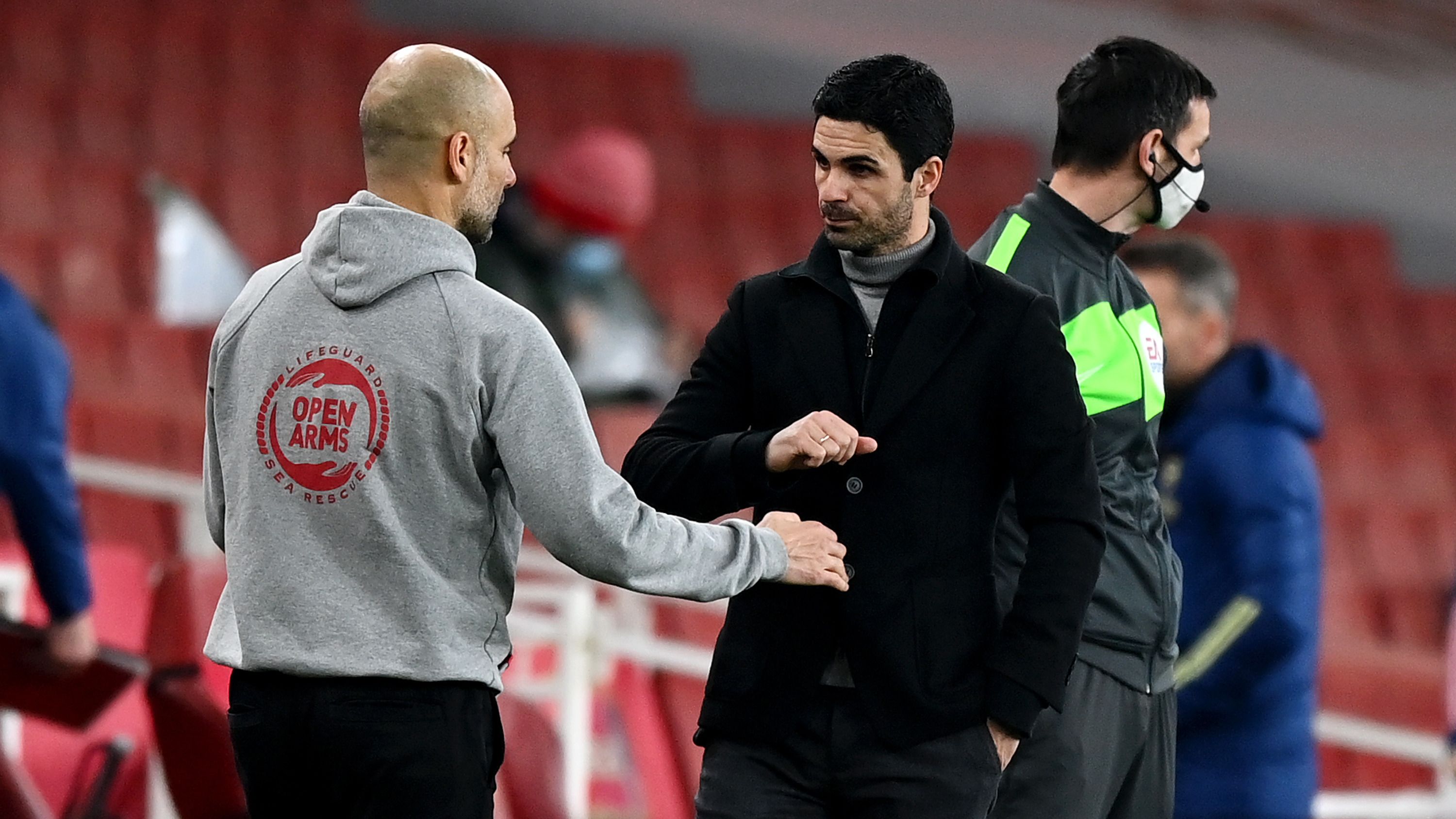 Mikel Arteta Pep Guardiola Machester City FC Arsenal