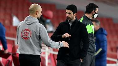 Mikel Arteta Pep Guardiola Machester City FC Arsenal