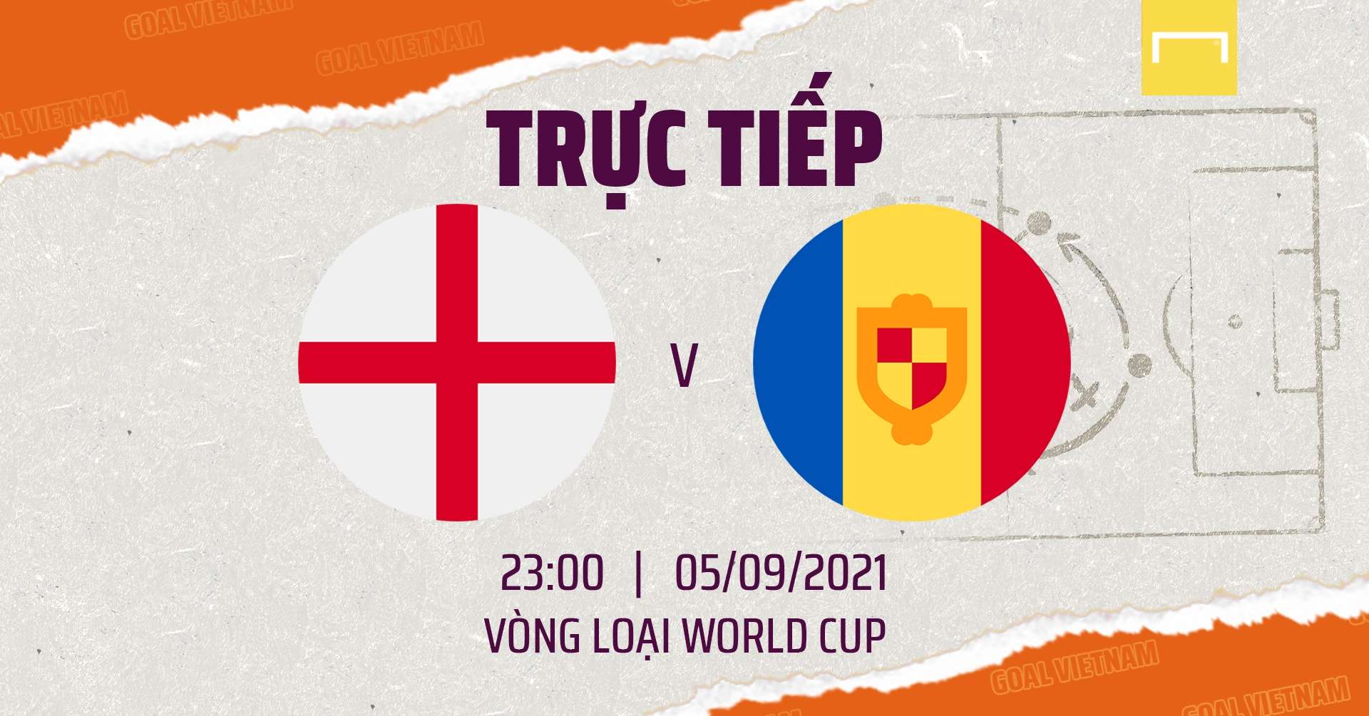 Live England vs Andorra 2022 WCQ GFX