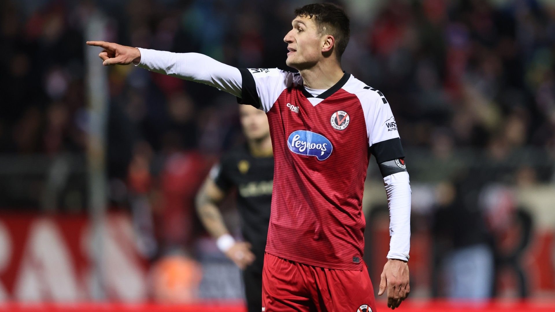 Christoph Greger of FC Viktoria Koeln reacts