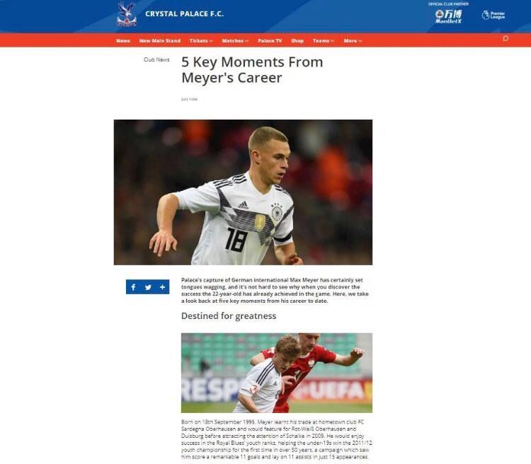 Crystal Palace Max Meyer Joshua Kimmich