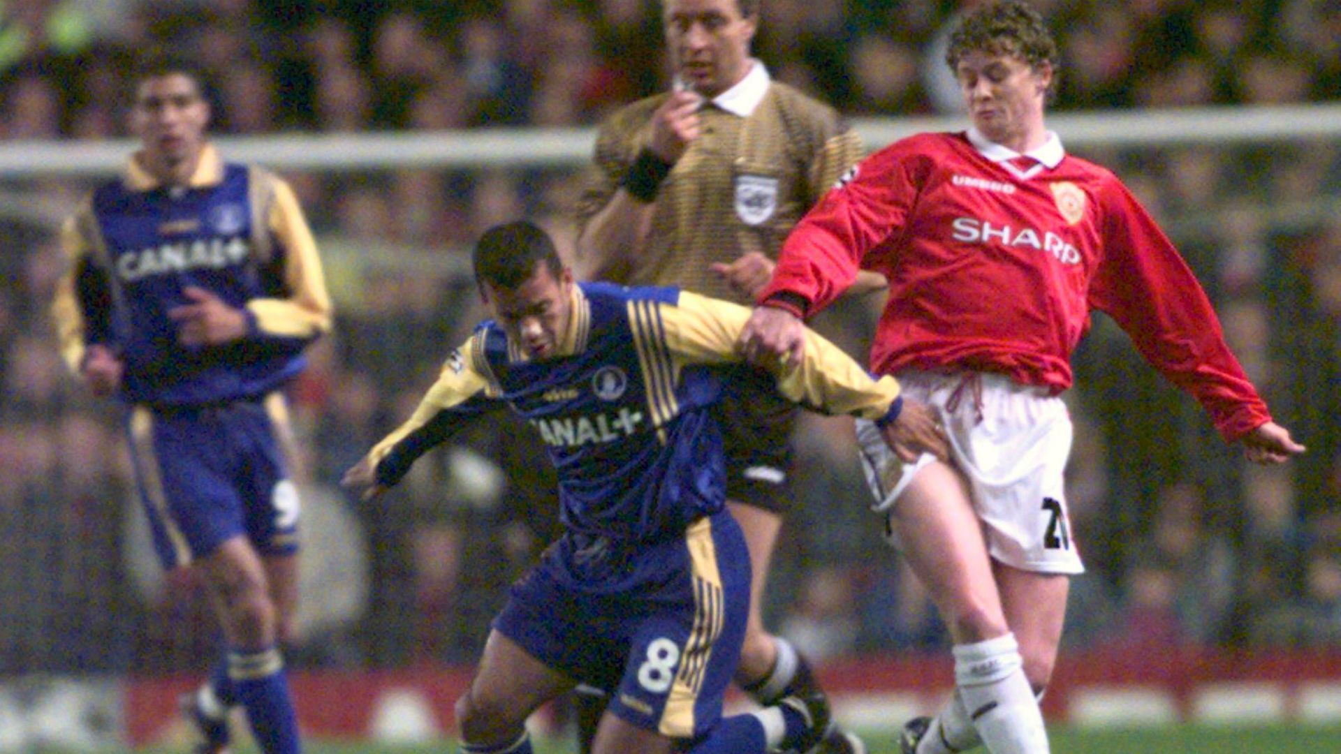 Ole Gunnar Solskjaer Ali Benarbia Manchester United Monaco UEFA Champions League 1997/1998