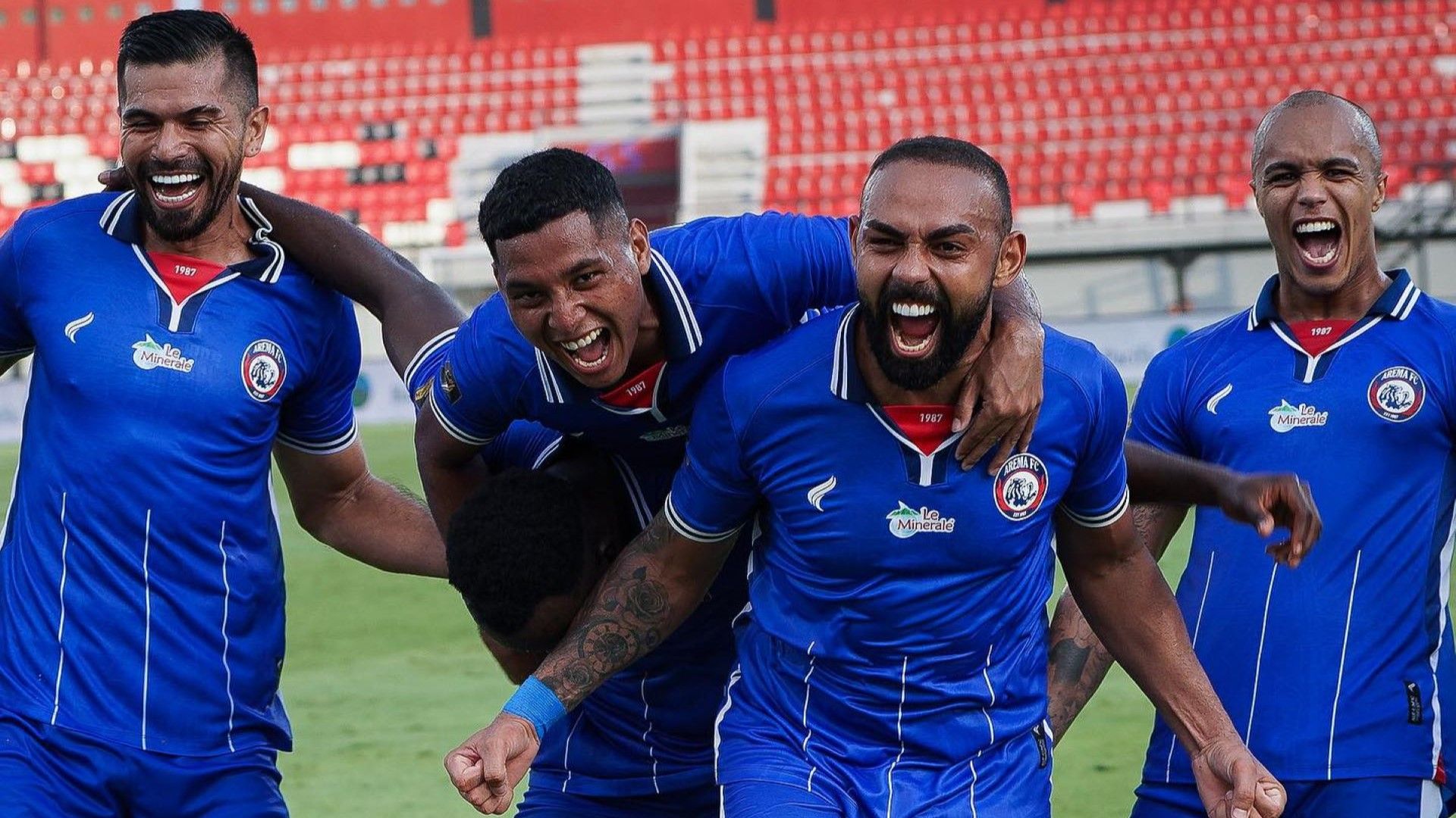 Selebrasi Arema FC vs Madura United Piala Presiden 2024