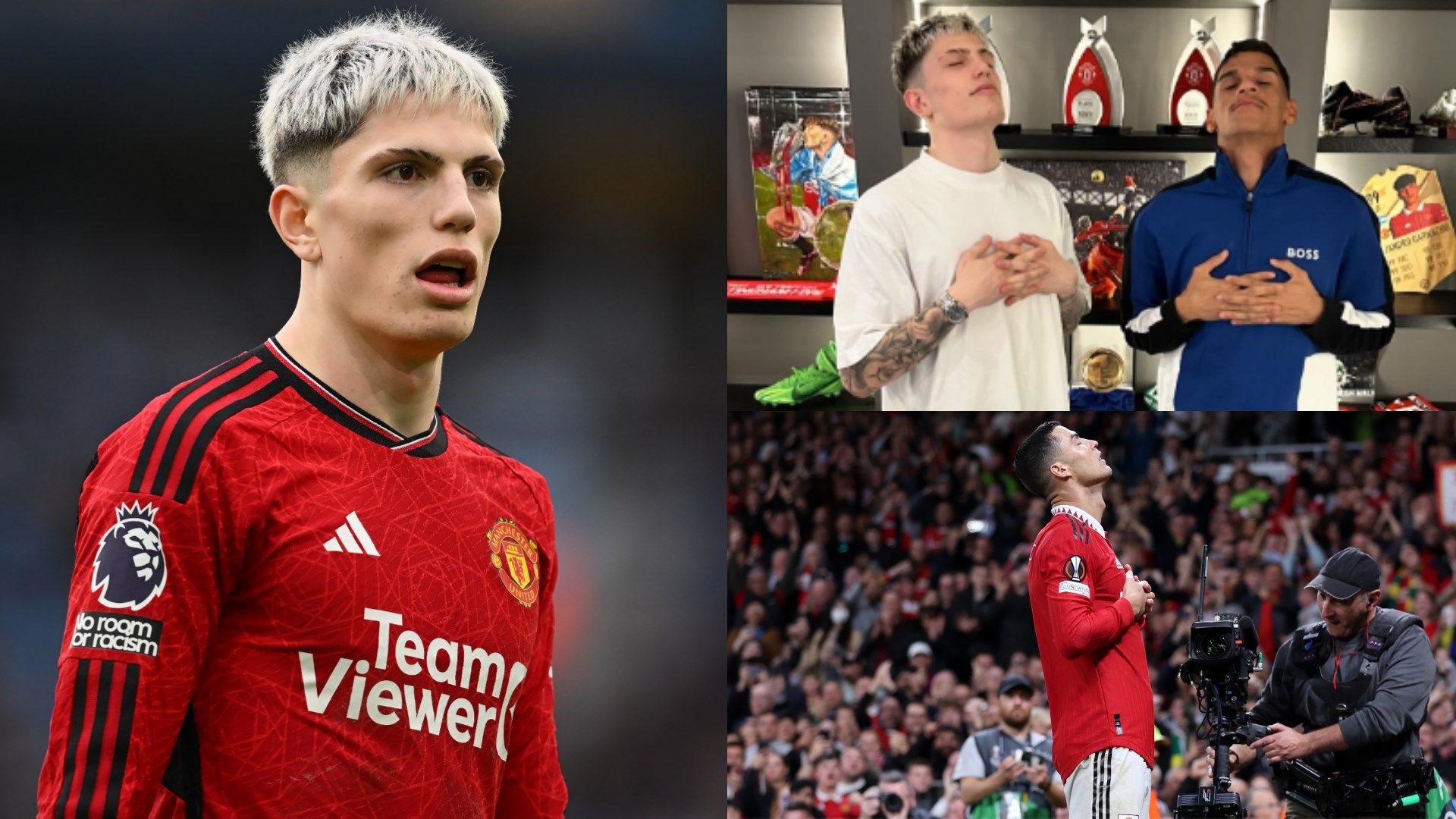 Alejandro Garnacho Receba Ronaldo celebration