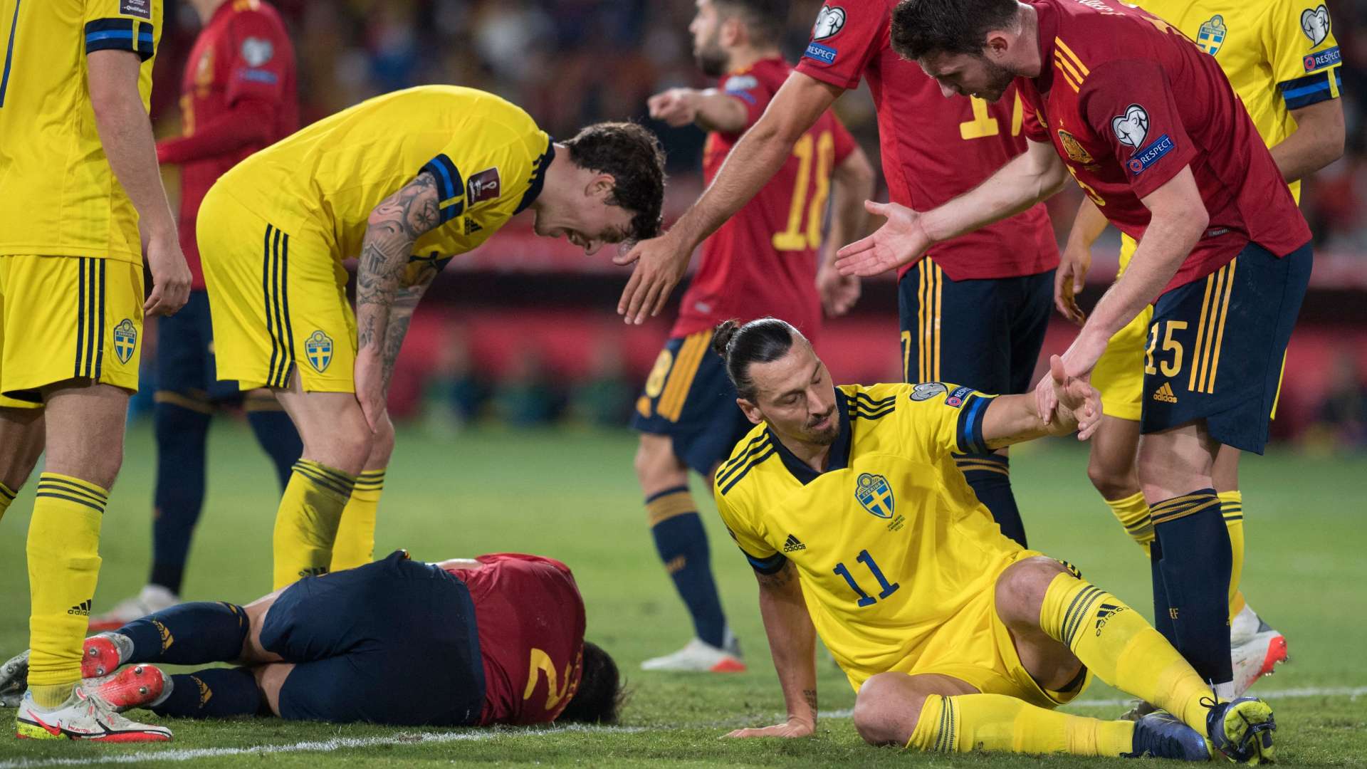 Ibrahimovic Azpilicueta Espagne Suède 2021